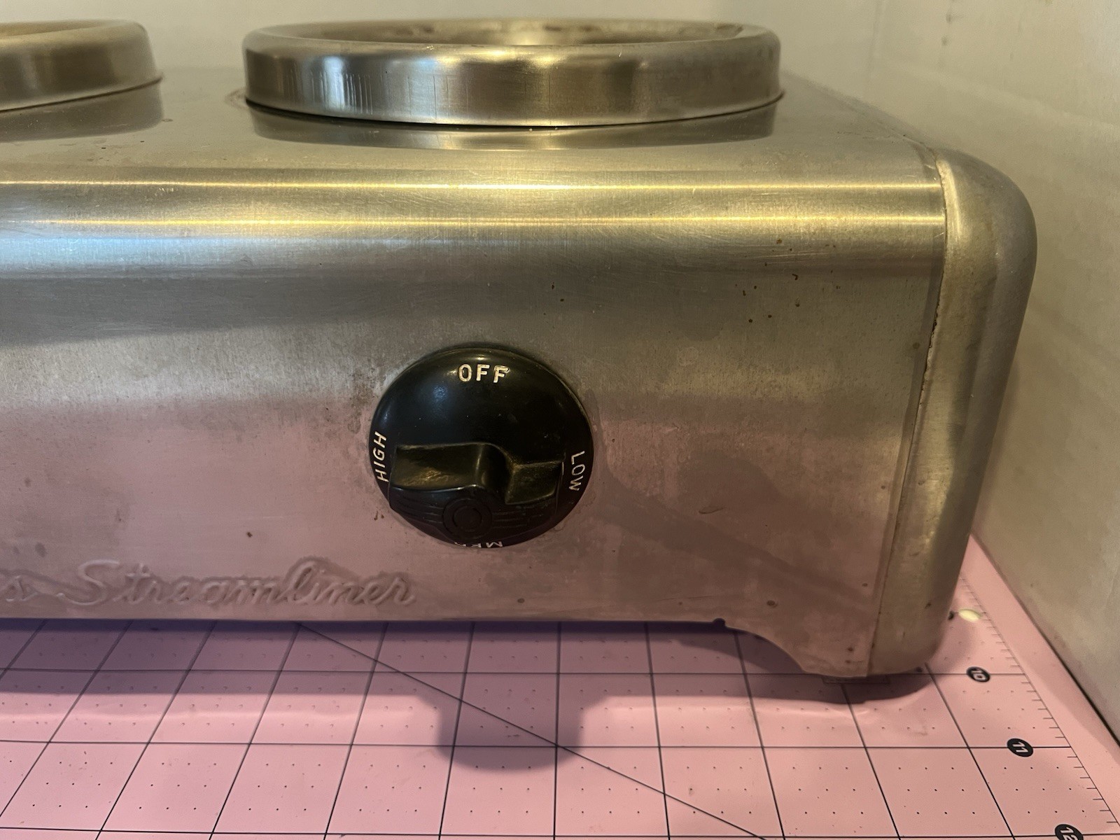 VINTAGE 1950’s Wilbur Curtis E2 SS Coffee DUAL Server Warmer Stainless Steel USA