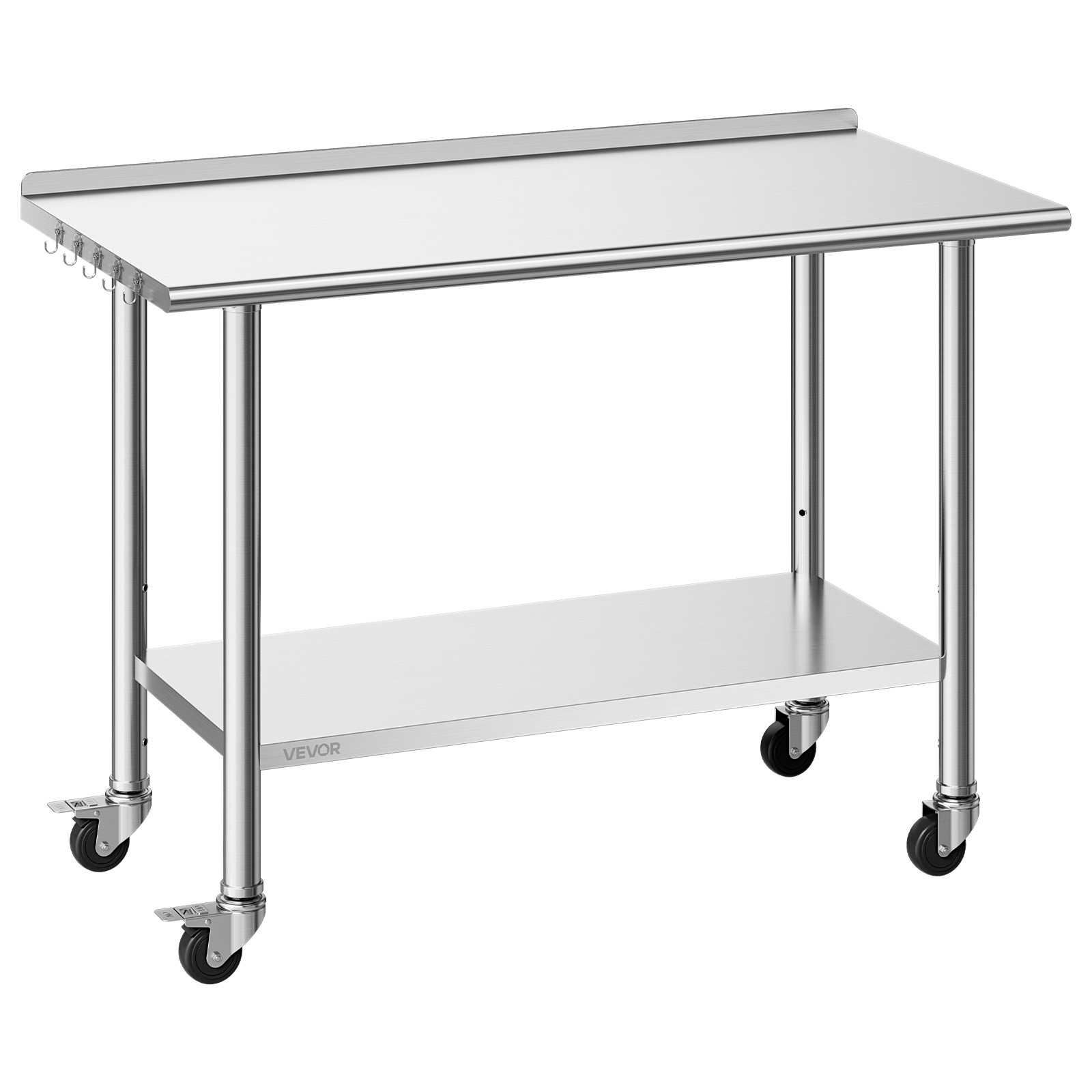 VEVOR Commercial Stainless Steel Table Kitchen Catering Prep Table 24×48 Inch