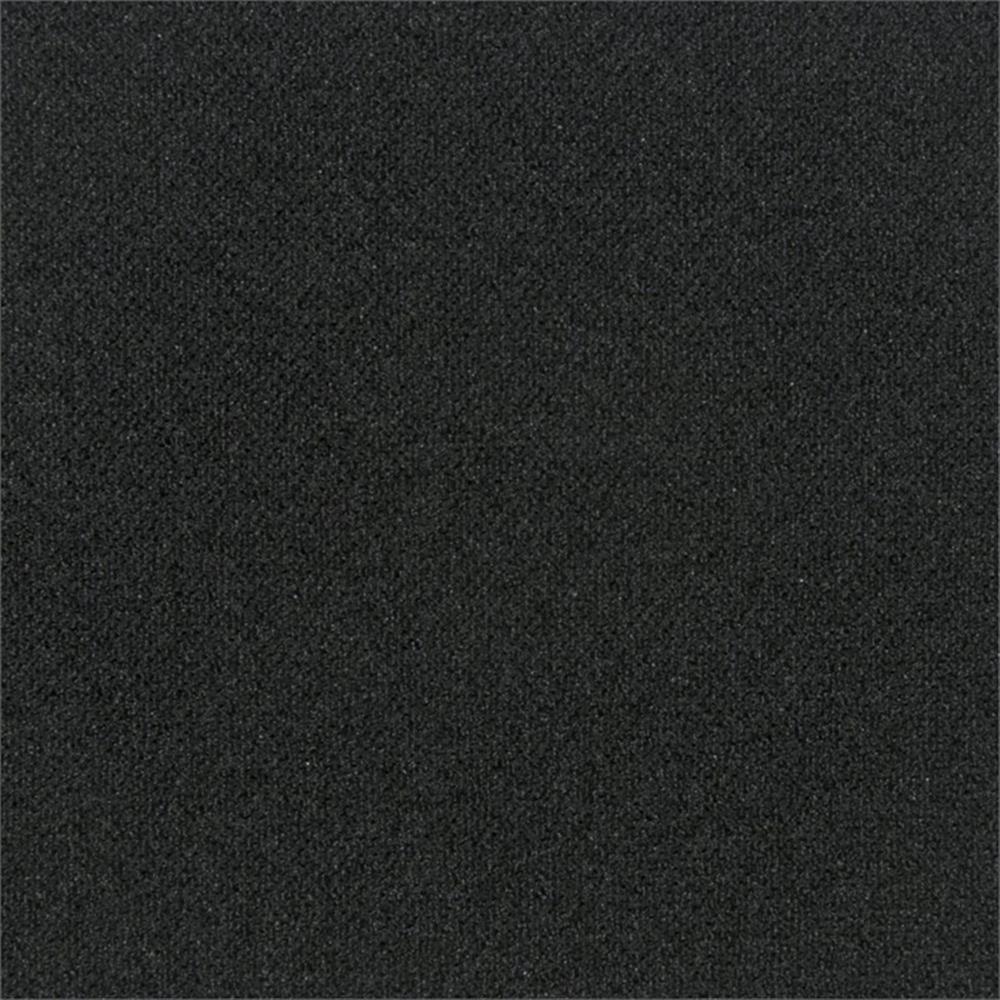 Set of 2 Deluxe Armless Folding Chair with ProGrid Black in Coal Black Fabric