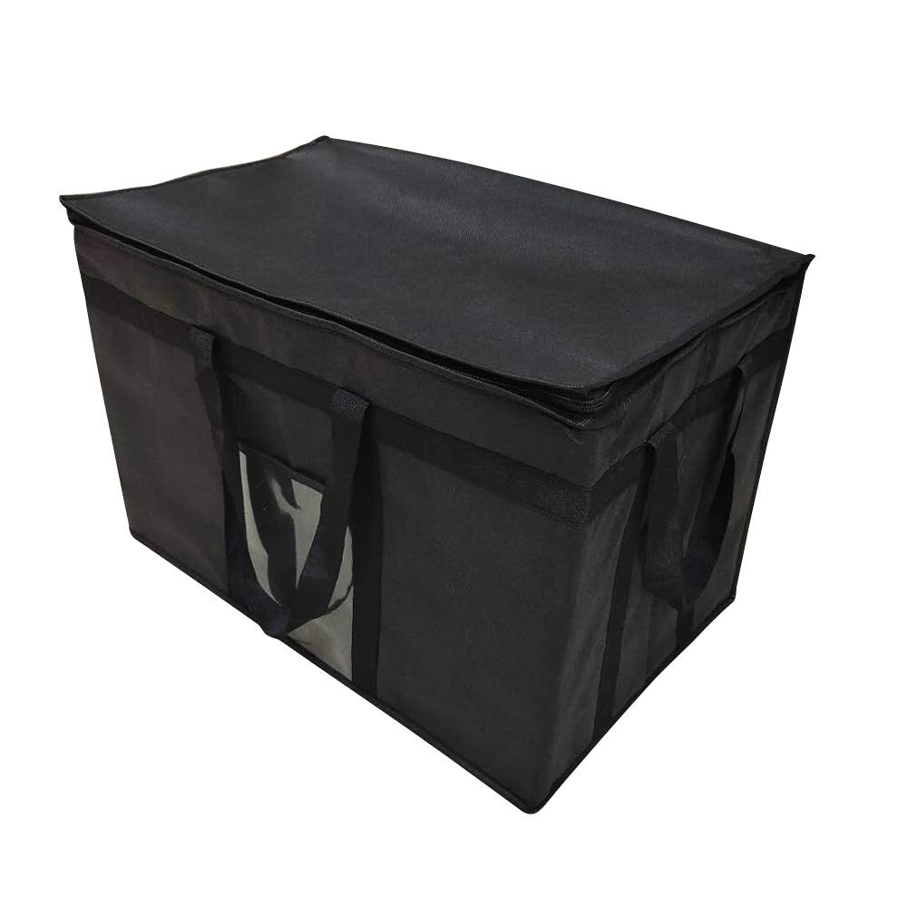 XXX-Large Insulated Collapsible Cooler Bags with Zipper 3X-Large, Black