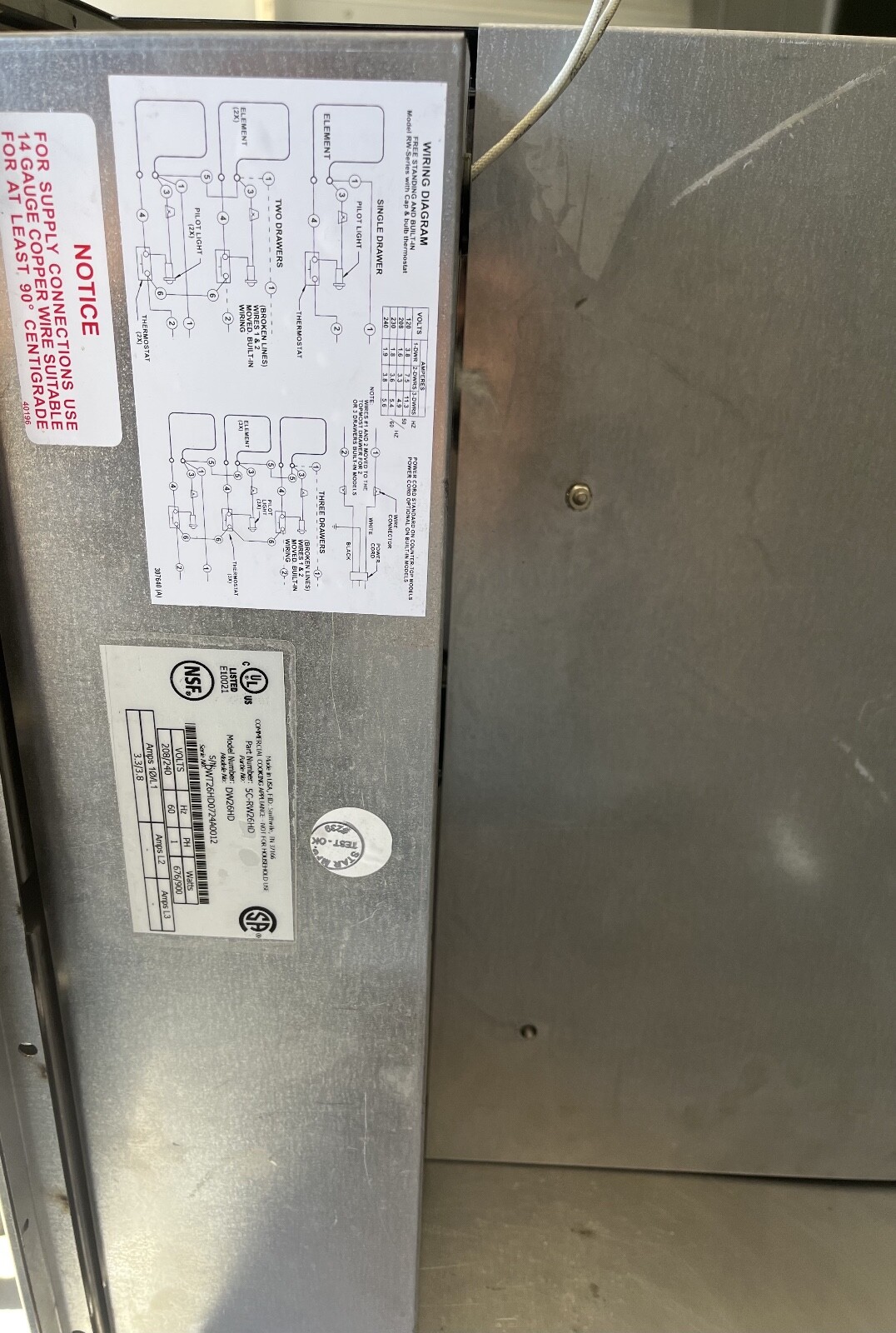 Wells 5C-RW-26HD Two Drawer Heavy Duty Built-In Warmer – 208/240