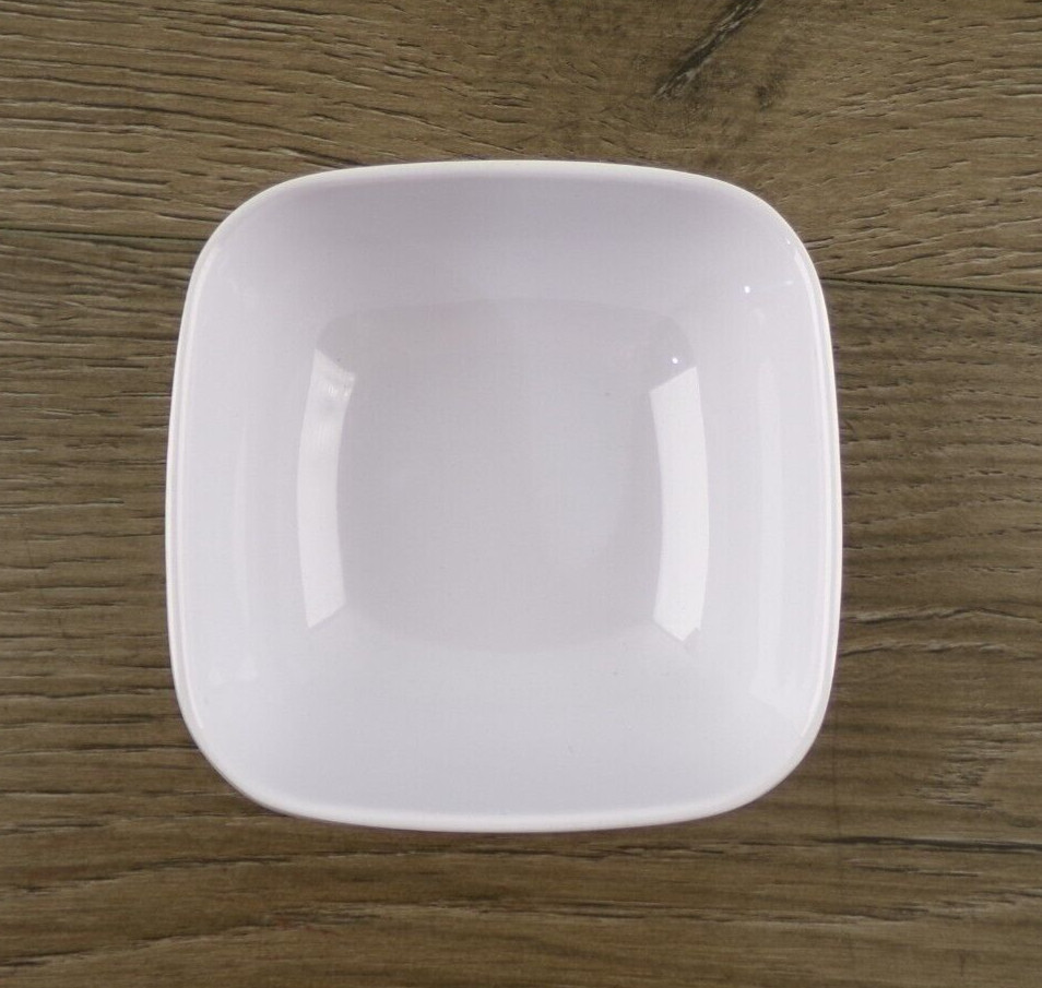 Box of 12 Thunder Group PS3103W Small 5oz Square Melamine Bowls, White, New S3
