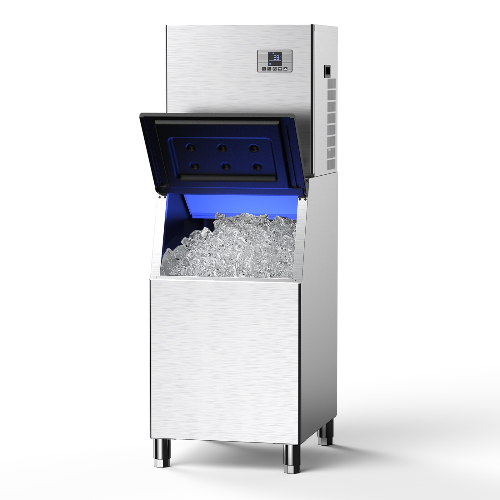 Commercial Ice Maker 550Lbs/24H Ice Cube, 360LBS Large,Ice Maker Machine