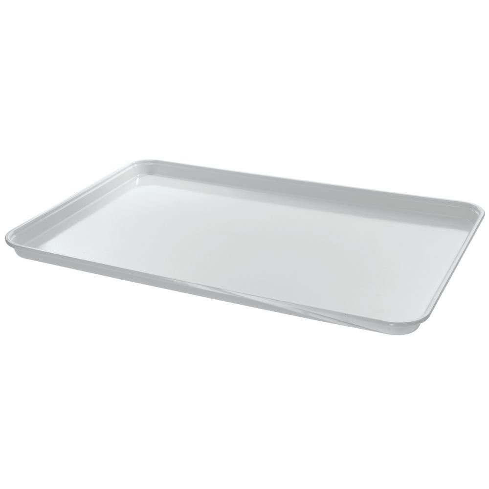 HUBERT® White Fiberglass Market Display Tray – 26″ L x 18″ W x 1″ H
