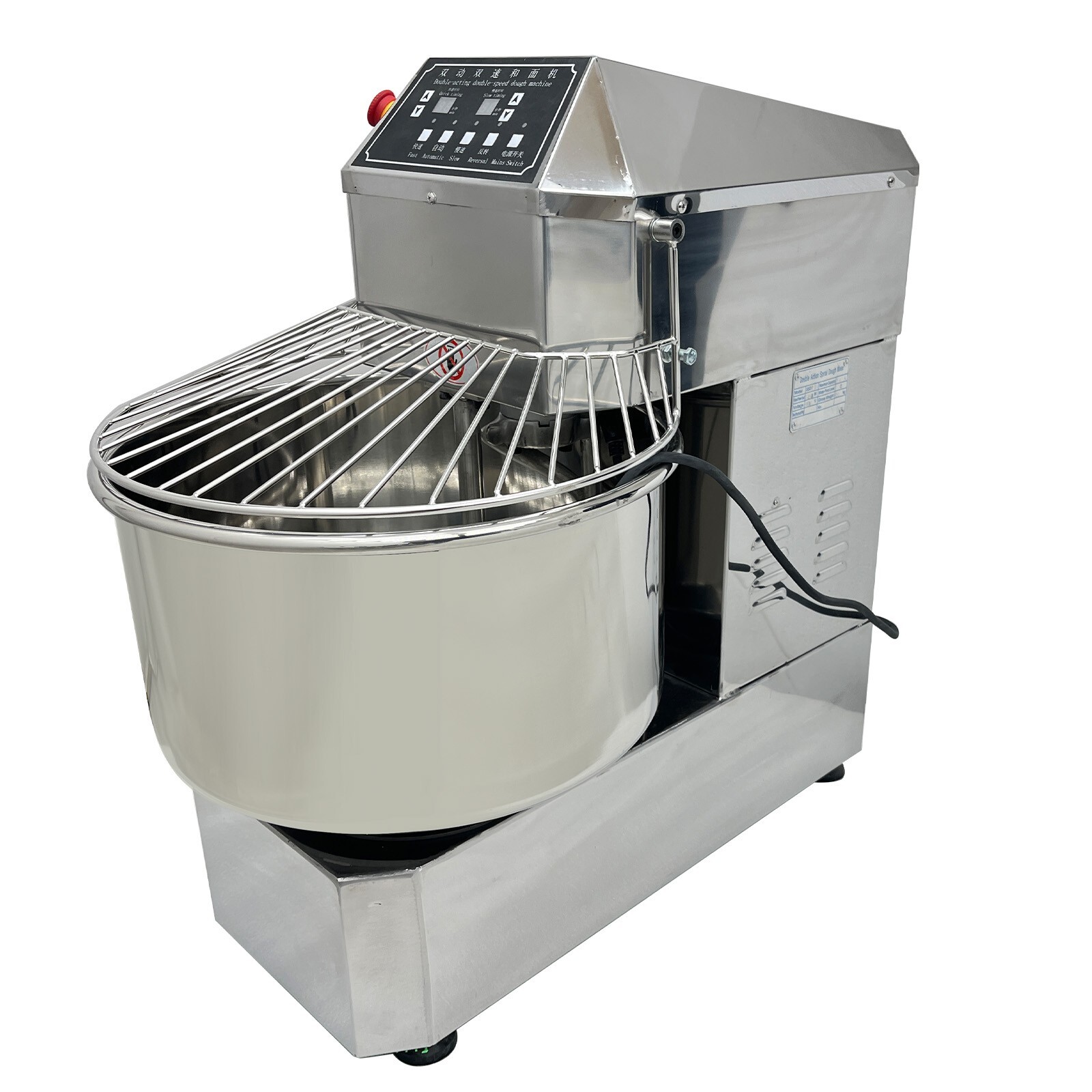 Automatic Commercial Dough Mixer 110LBS Time Setting Electric Flour Spiral Mixer