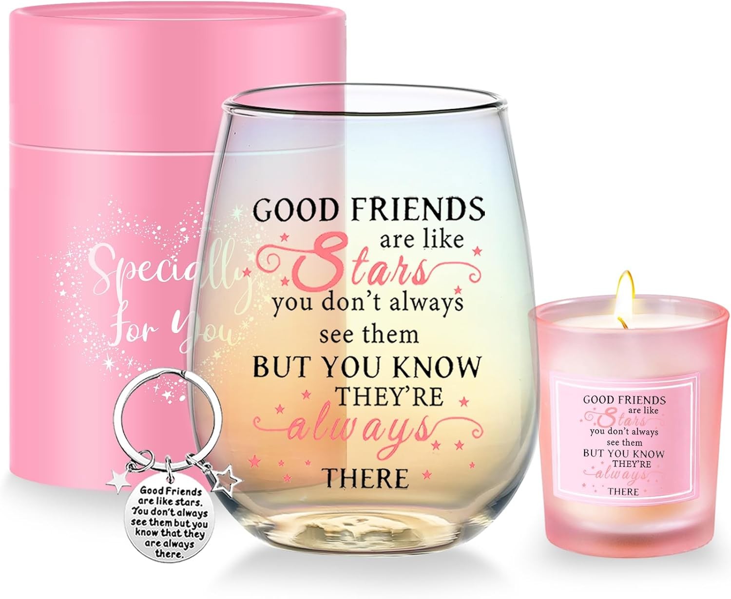 Friendship Gifts for Women Wine Glasses Drinking Personalised Birthday Gifts for