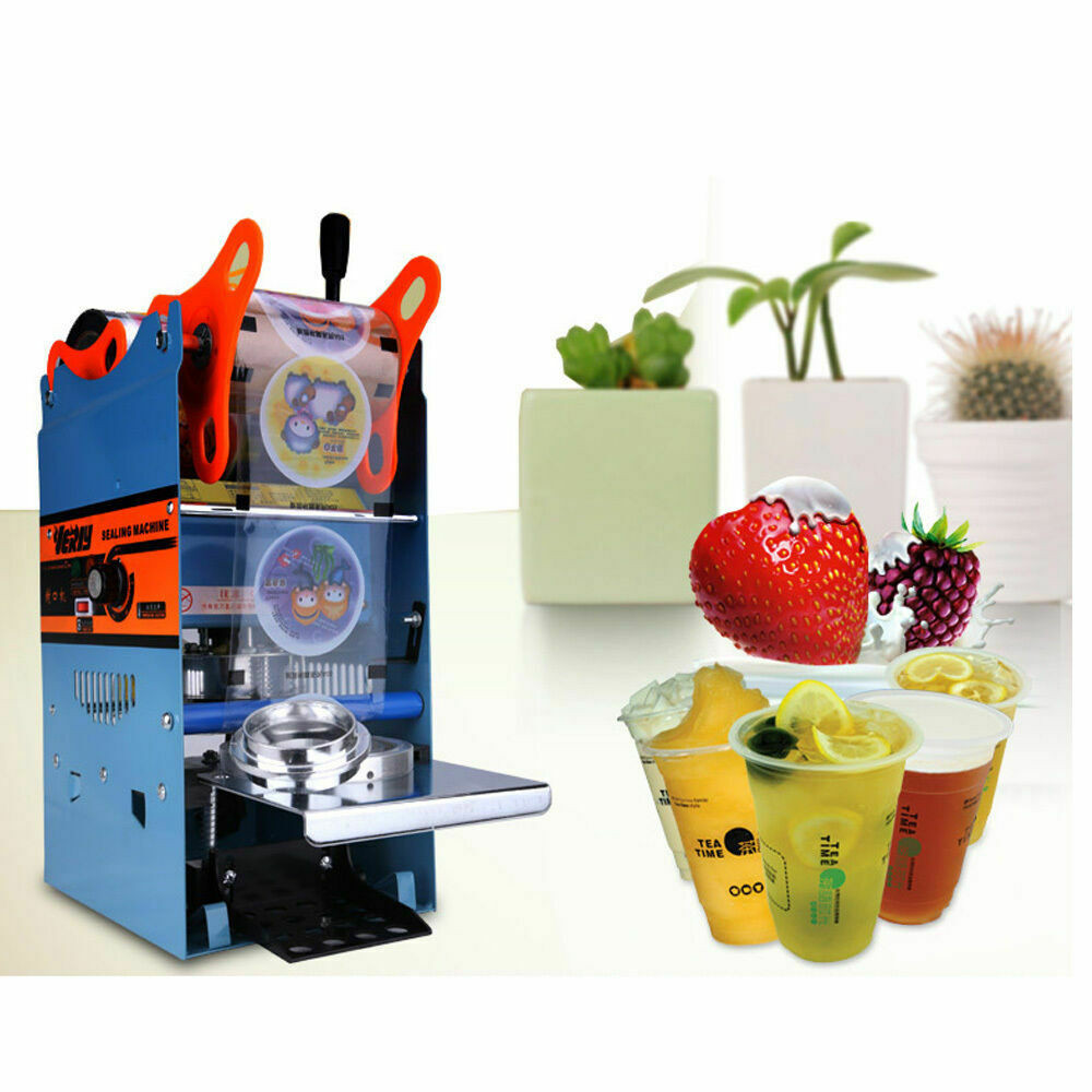 220V Manual Semi-automatic Cup Sealer Sealing Machine Bubble Tea Coffee 300Cup/h