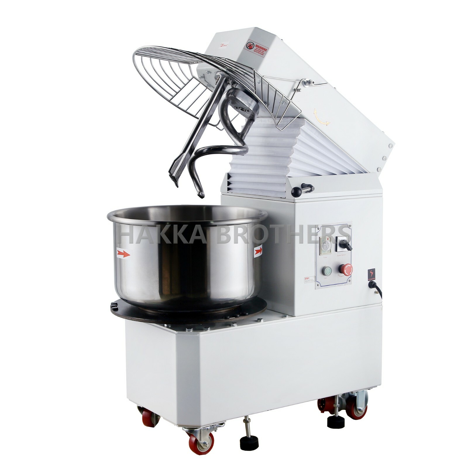 Hakka 20Qt 30Qt 40Qt Commercial Rising Head Double Speed Spiral Dough Mixer