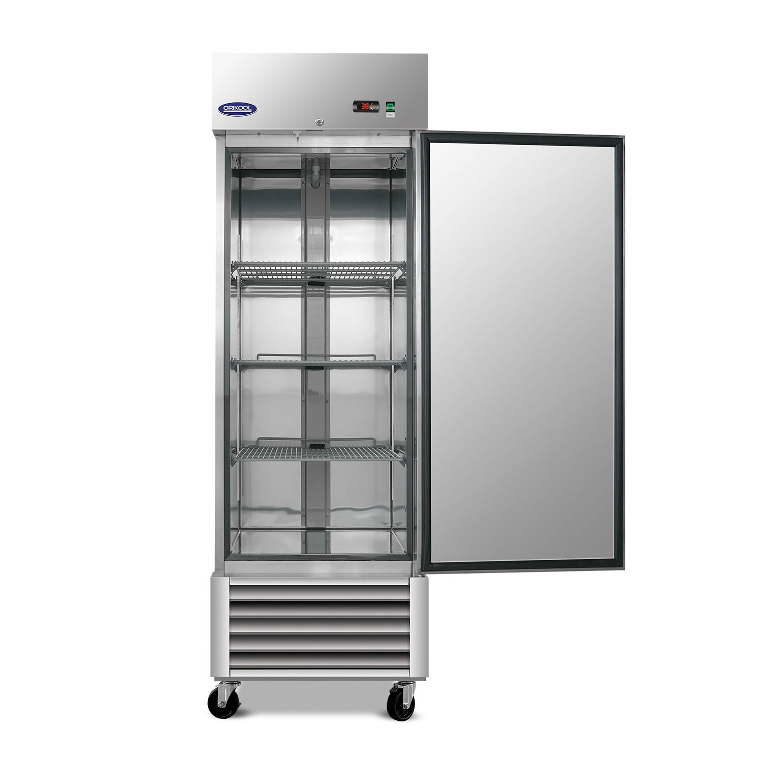 Single-door commercial 27-inch refrigerator,23Cuft Energy-Efficient, Low noise