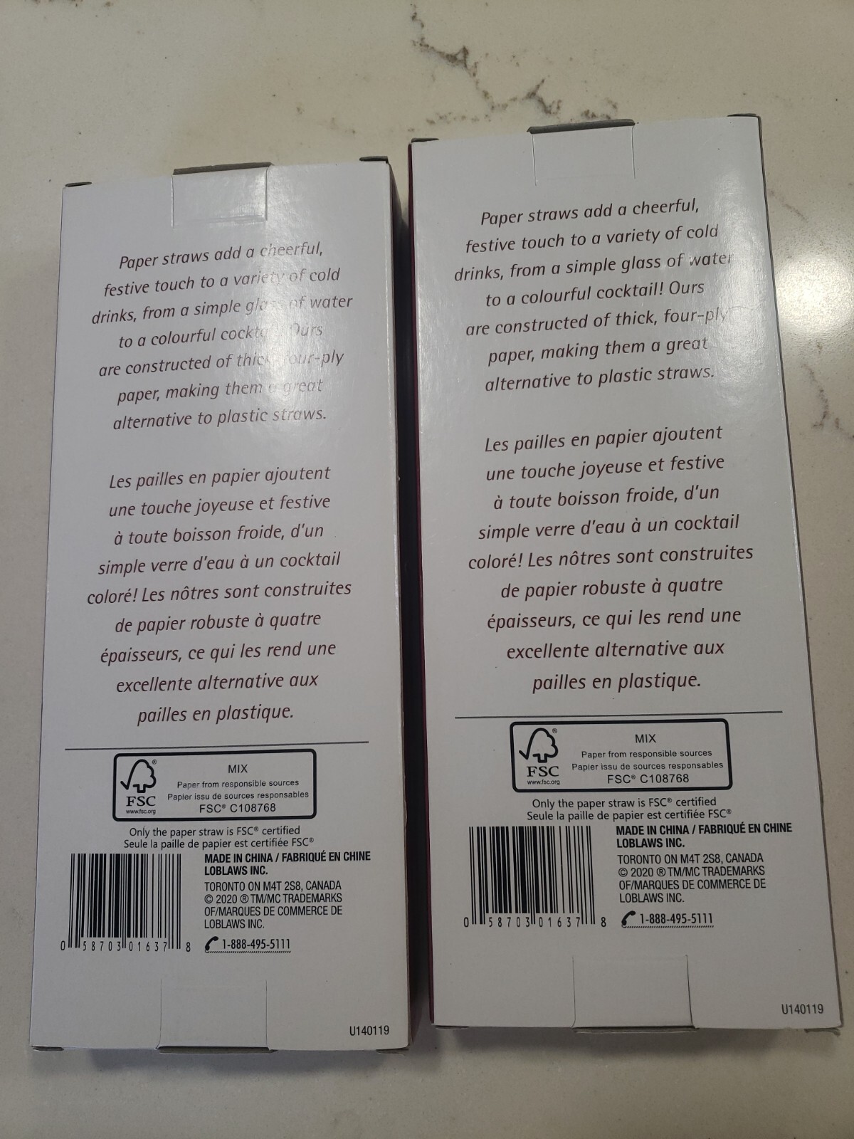Paper Drinking Straws 4ply 8 » Long 2 Boxes Of 50 100 Straws Total Red & White