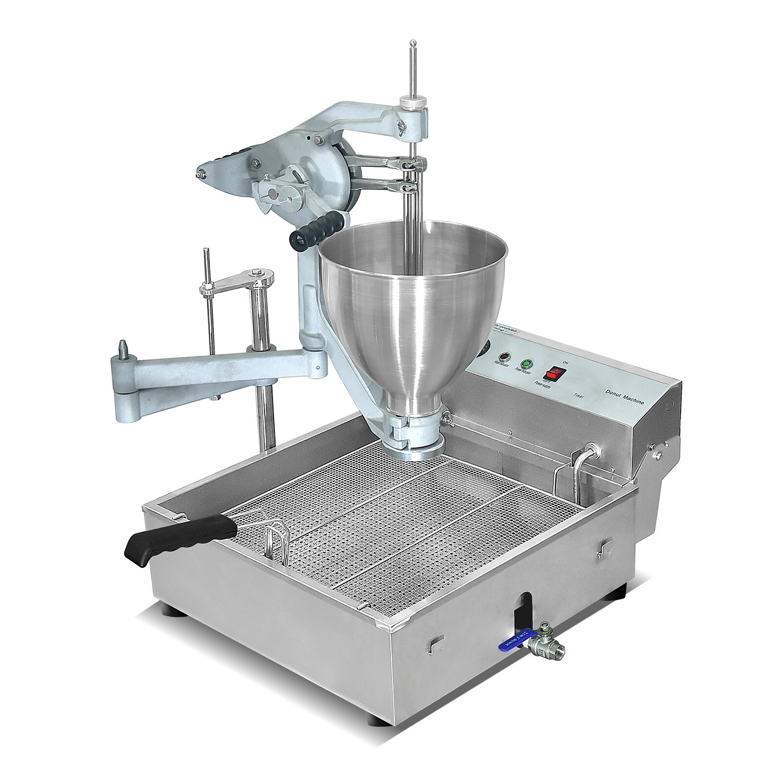 Kolice Commercial Doughnut Machine, 3 Different Molds 500-2000pcs/h Drip by hand