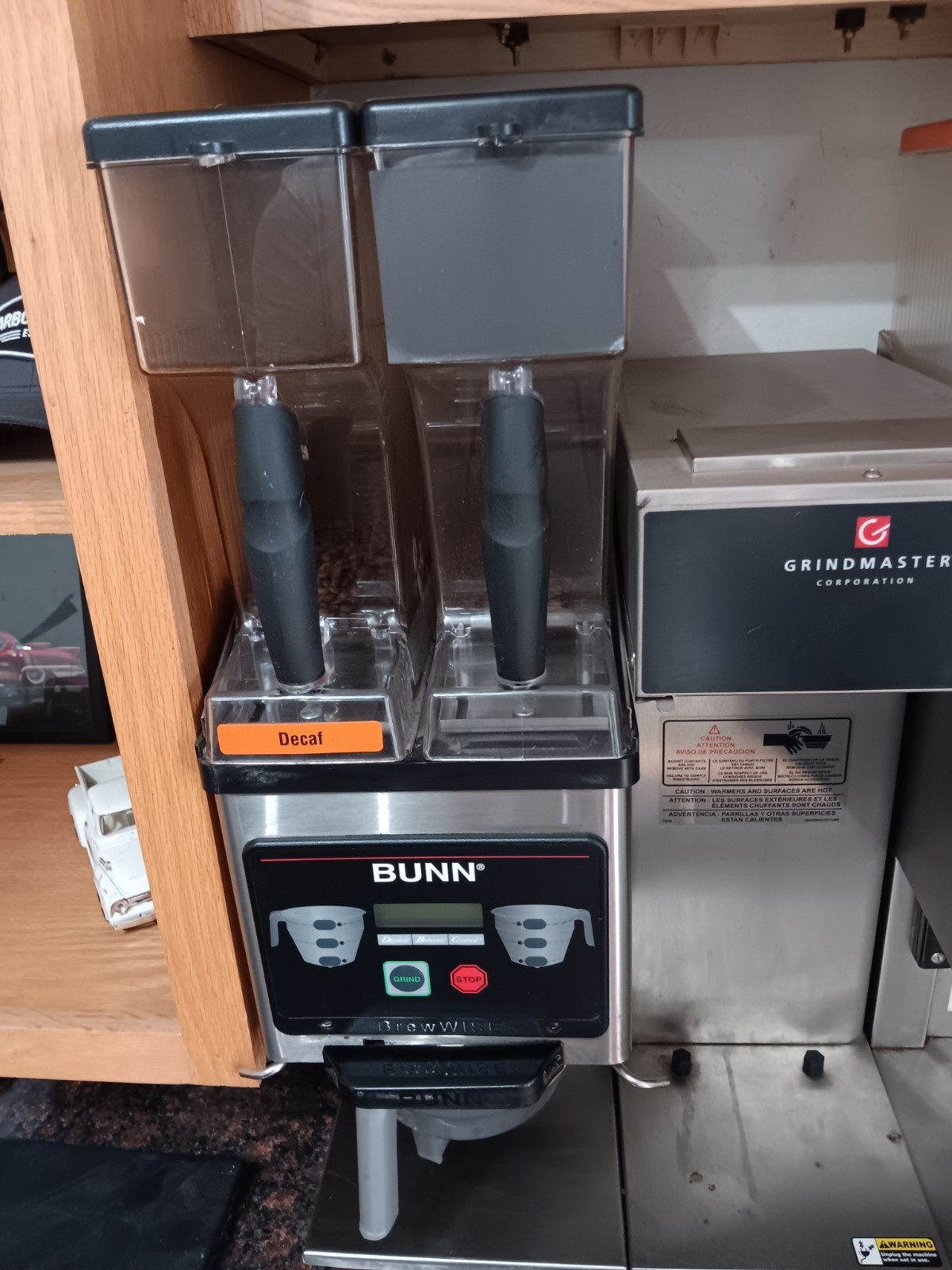BUNN G3 Dual Hopper Commercial Coffee Grinder, Precision Burr, Silver/Black