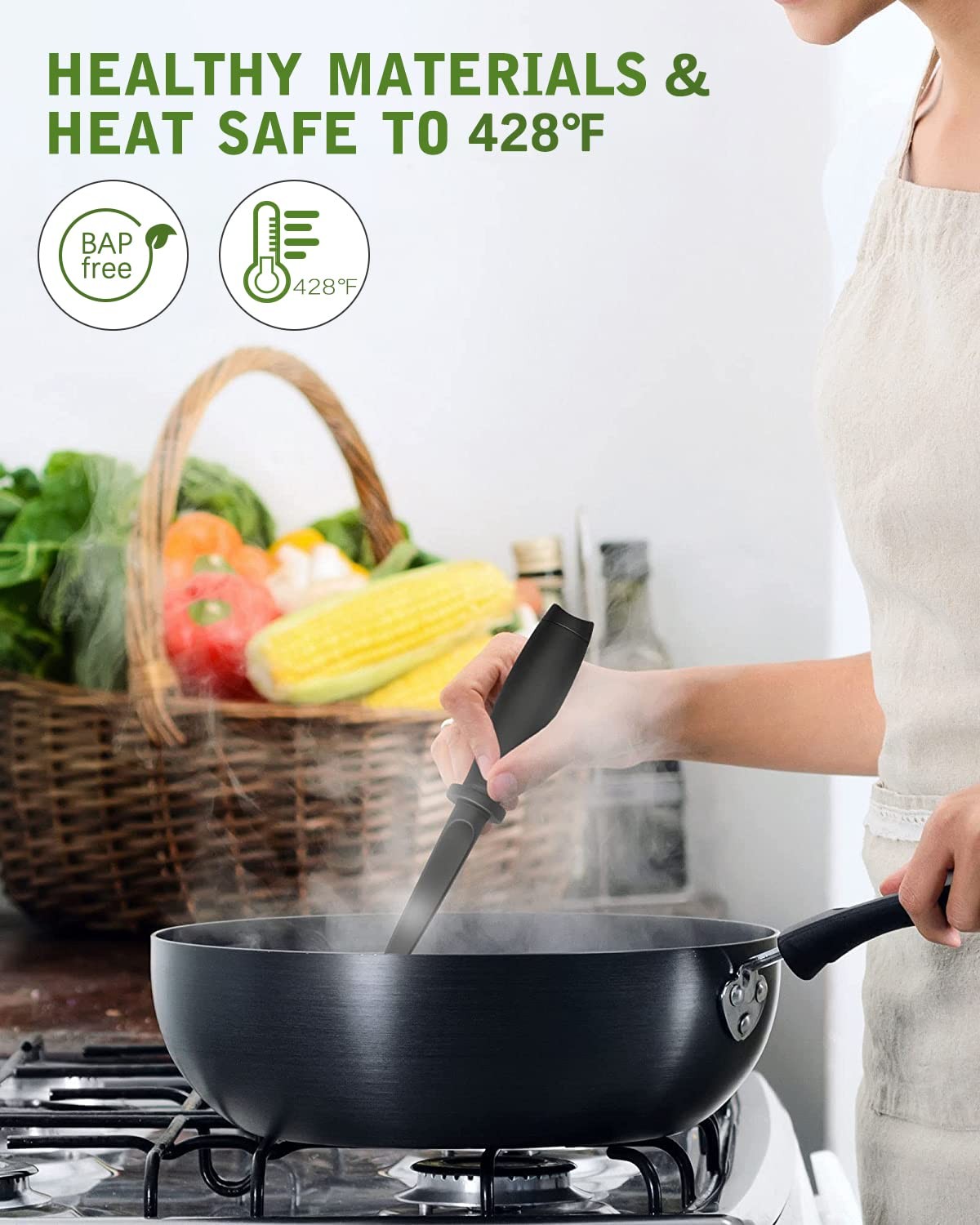 Upgrade Meat Chopper, Heat Resistant Masher for M, 1 Pack-Black