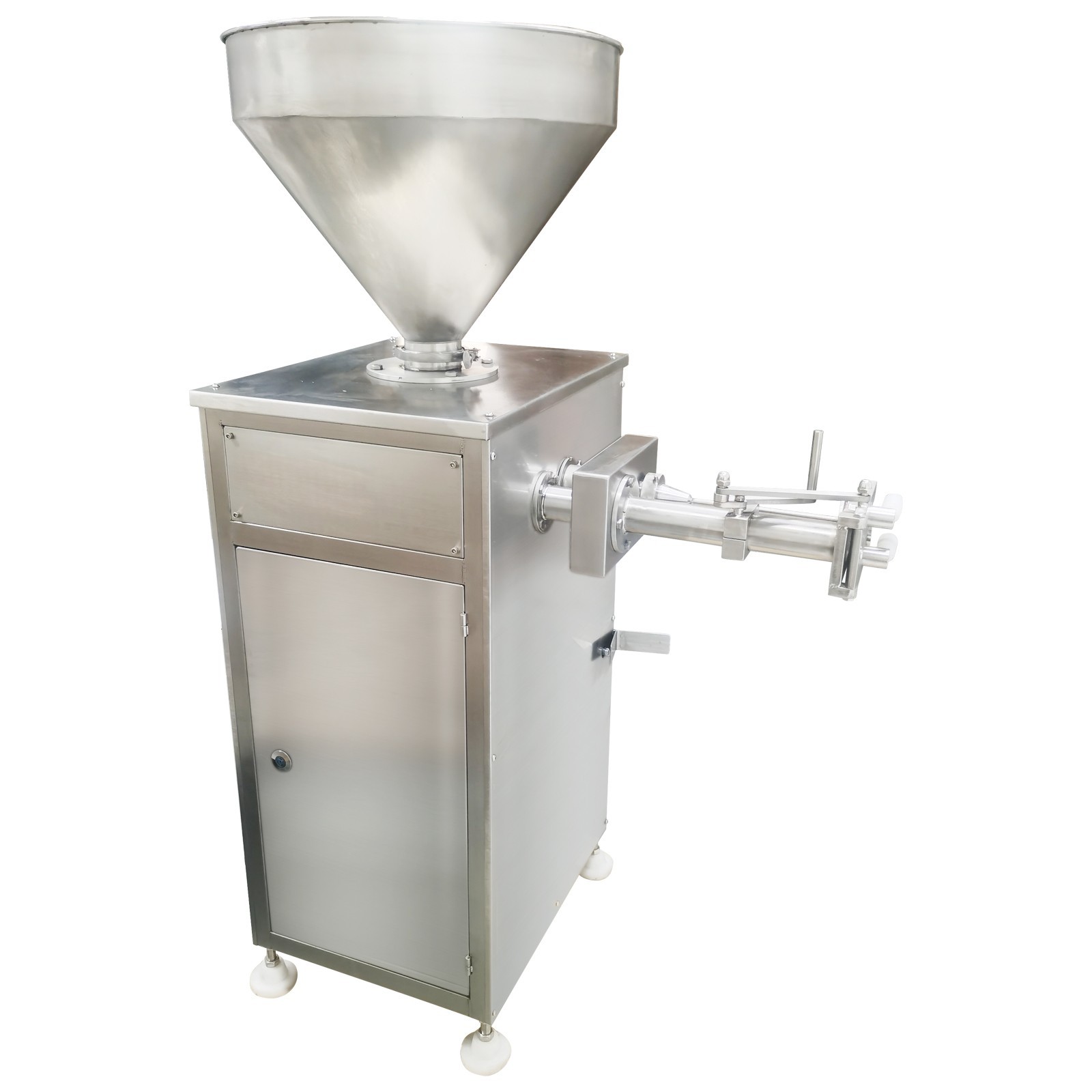 110V Pneumatic Quantitative Sausage Filling Twisting Machine 50L Sausage Stuffer