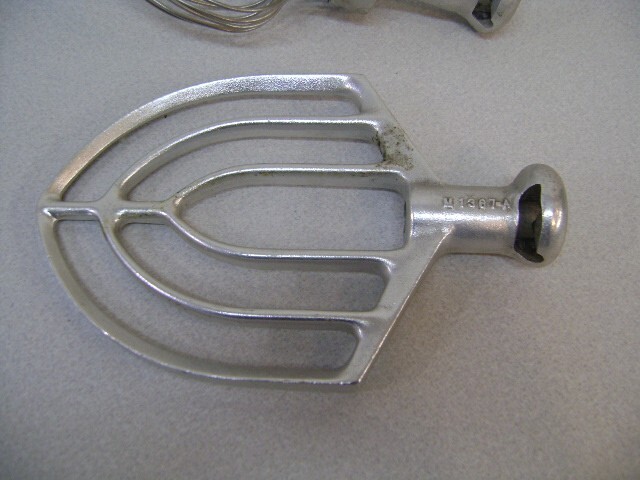 Commercial Mixer Batter Paddle & Whisk whip Model / Brand unknown ? FOR PARTS