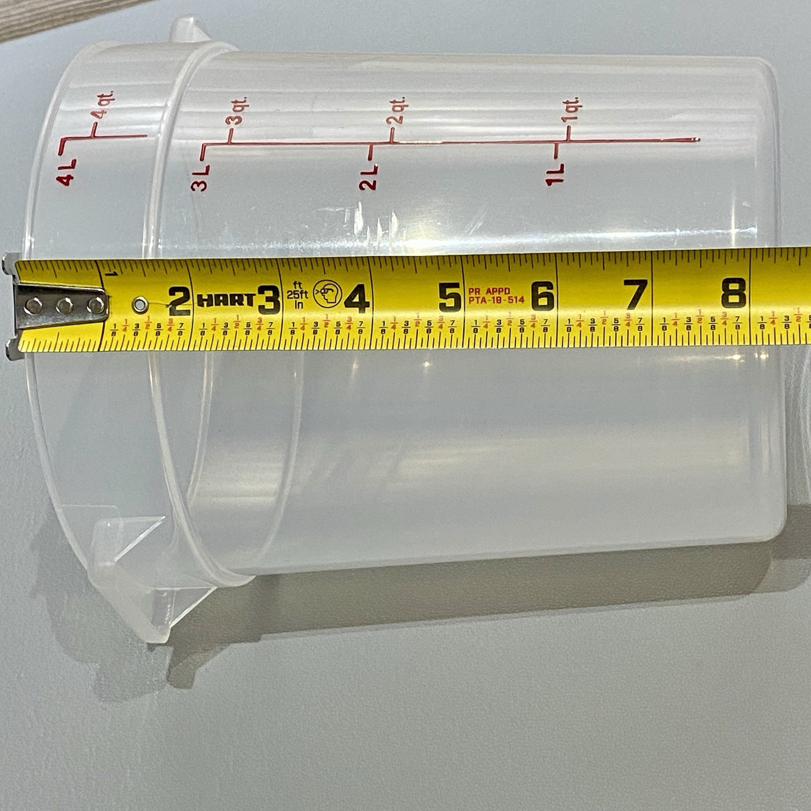 Set Of 2 Cambro 4 Qt Poly Food Storage Containers With 2 Lids RFS4PP Translucent