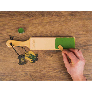 Premium Leather Strop for Knife Sharpening with Polishing Compound – Double