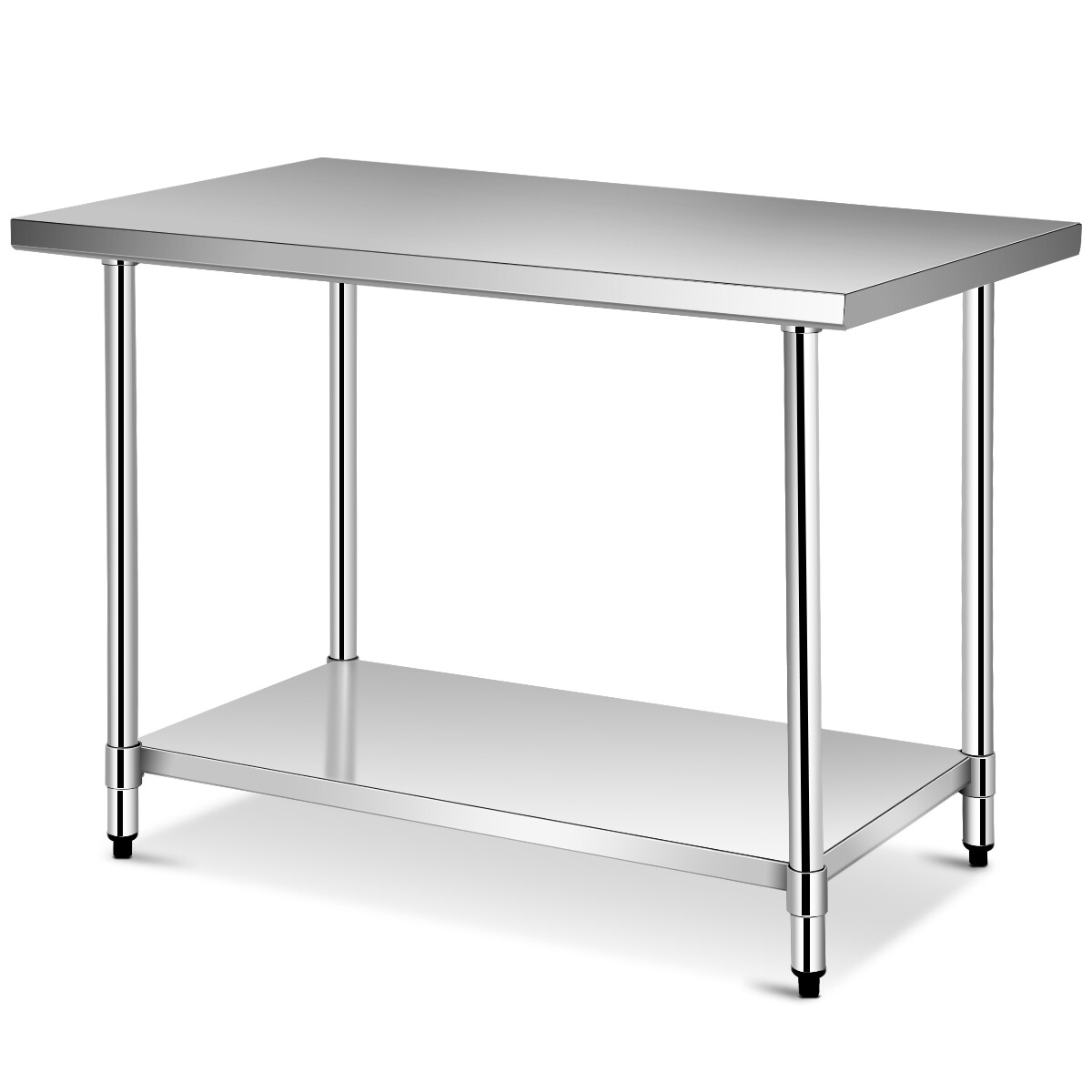 30″ x 48″ Stainless Steel Food Prep & Work Table Commercial Kitchen Table Silver
