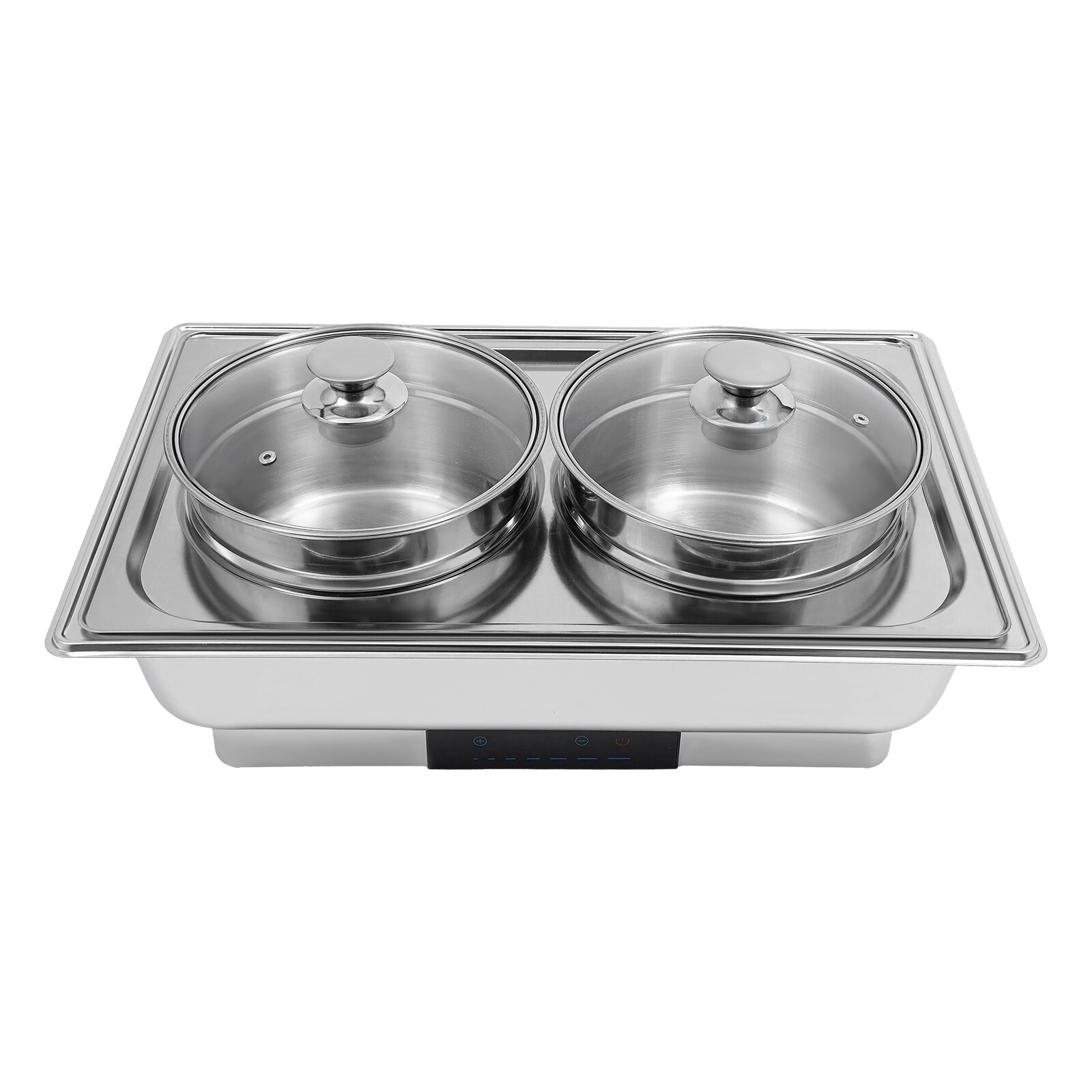 2-Pan Commercial Electric Food Warmer 8L Stainless Steel Food Warmer 95-194??F