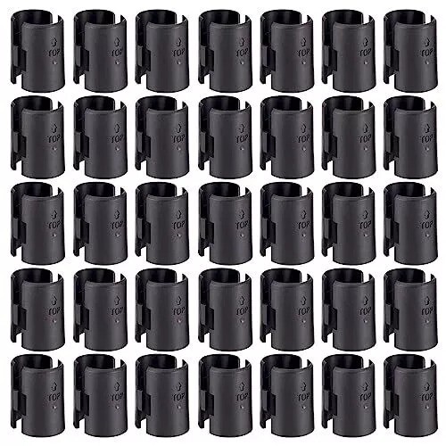 Wire Shelf Clips Shelving Split Sleeves Lock Metal Rack Fits 1″ Post 54-Pack