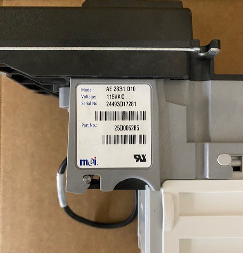 MEI Mars AE 2831 Bill Acceptor 115v $1-$100 Downstacker Refurb w/90 Day Warranty
