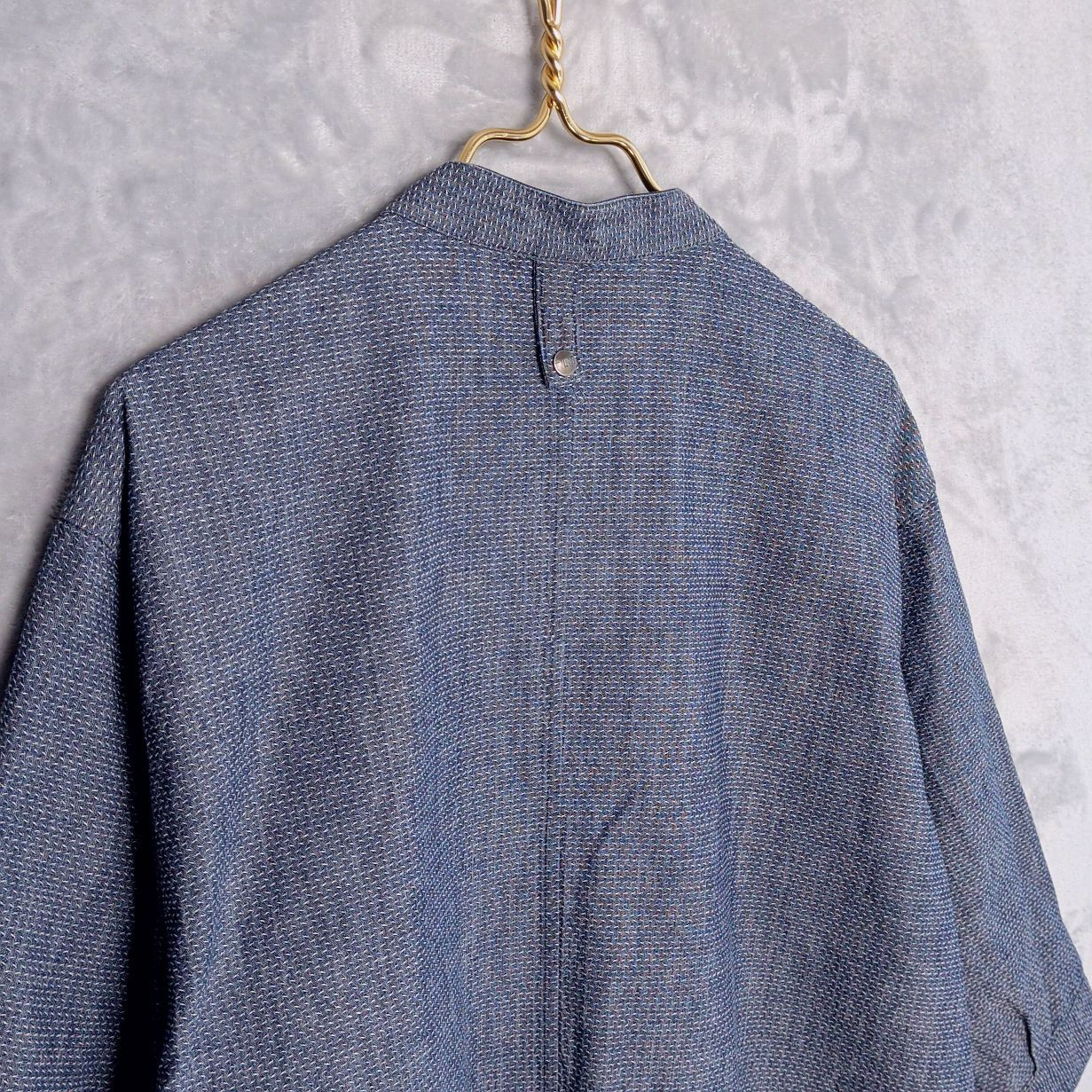 TILIT NYC Sashiko Stitch Blue Chef’s Coat Size 2XL Breathable Hidden Snap Front