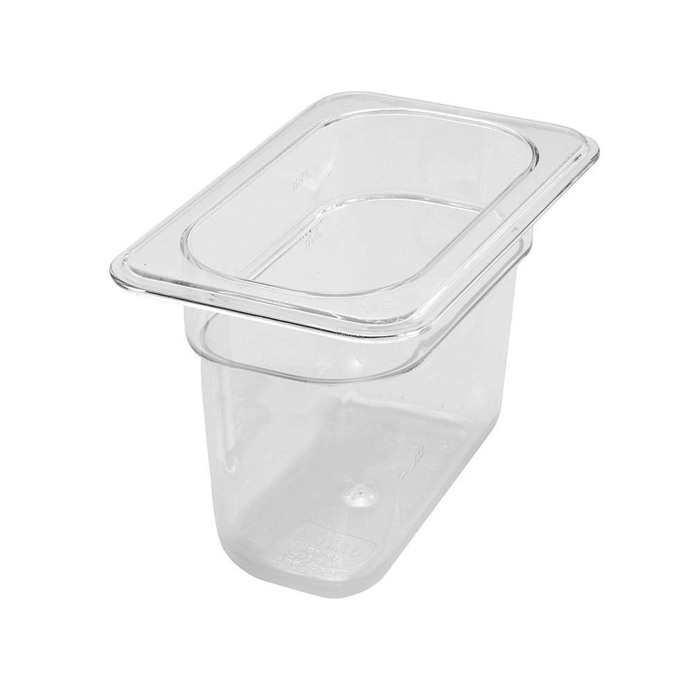 Winco SP7906, 5-1/2 Inches Deep 1/9 Size Polycarbonate Food Pan, Translucent…