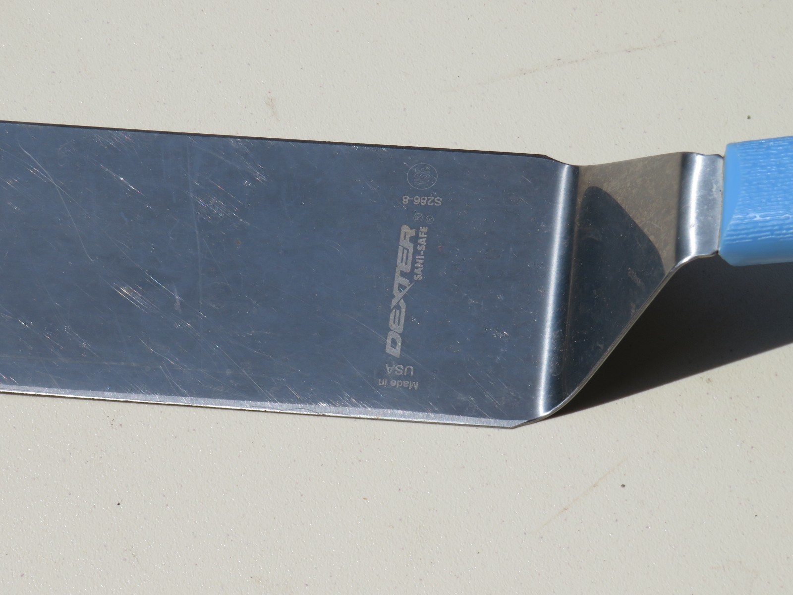 Dexter-Russell Sani-Safe 8 X 3 Solid Turner S286-8Pcp Offset Stainless Steel