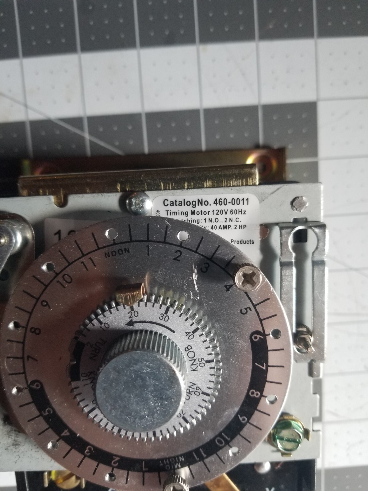 Continental Refrigeration Timer Defrost 115/120V 2HP 40Amax Irp CAT# 460-0011