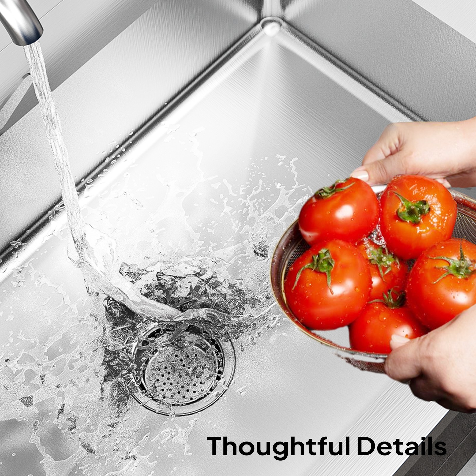 Heavy-Duty 304 Stainless Steel Commercial Utility Sink Prep Sink with Cabinet