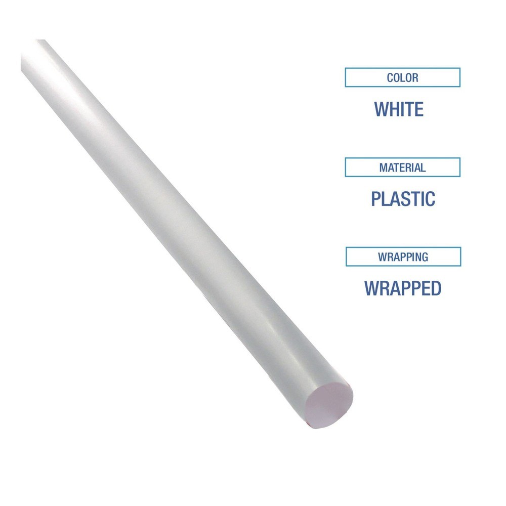 Boardwalk JSTW1025CLR 10.25″ Wrapped Polypropylene Giant Straws (1000/Ct) New