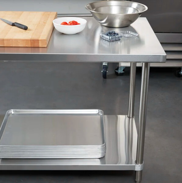 Commercial Kitchen Restaurant 30″ x 72″ Stainless Steel Work Prep Table 18-Gauge