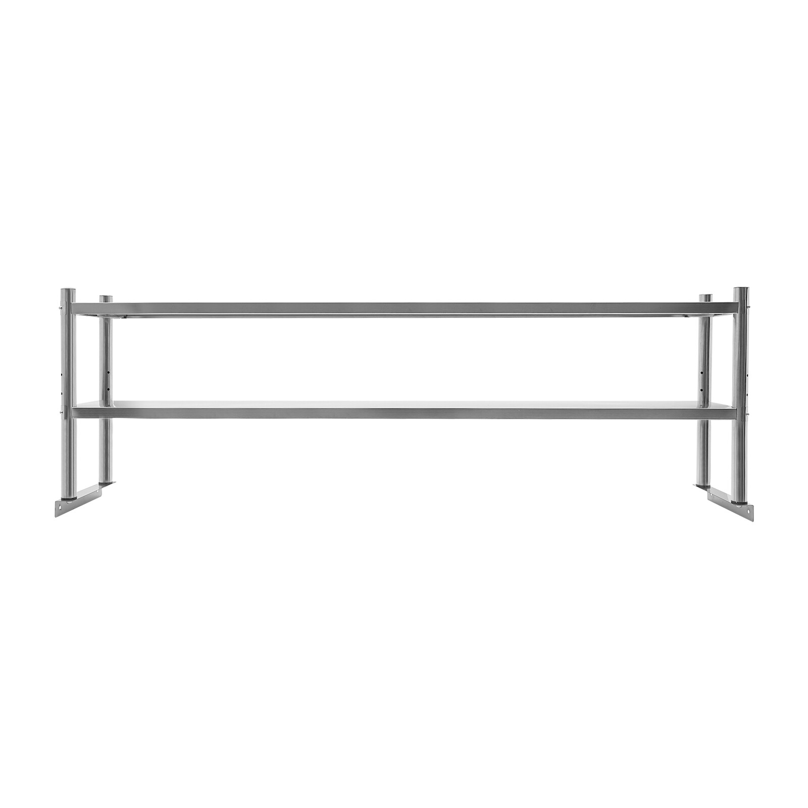 2 Tier 179 7 31 60cm 88lbs Stainless Steel Shelving Adjustable Shelf Storage US