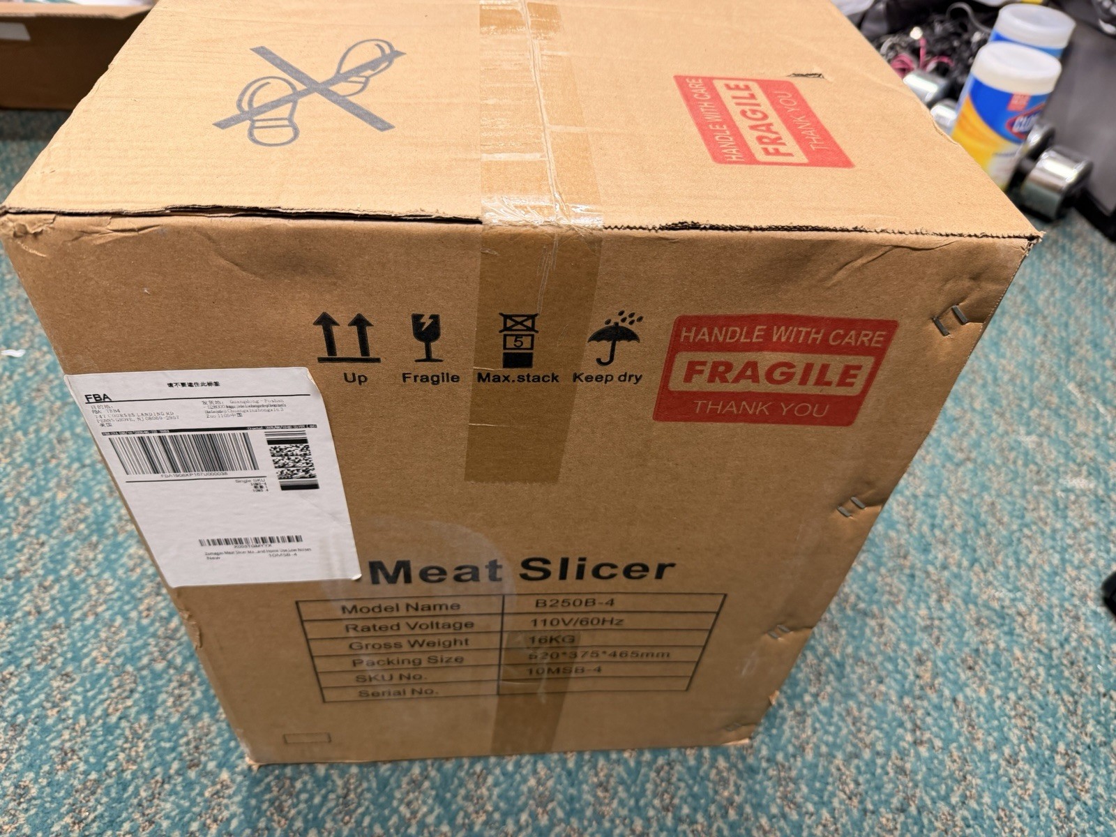 Zomagas B250B-4 10″ Commercial Meat Slicer 240W 110V New Sealed Free SH