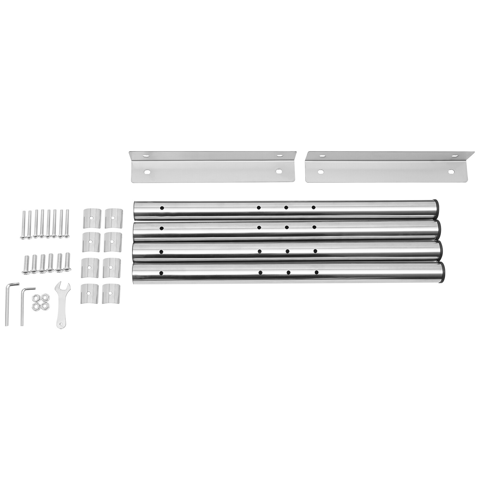 2 Tier 179 7 31 60cm 88lbs Stainless Steel Shelving Adjustable Shelf Storage US