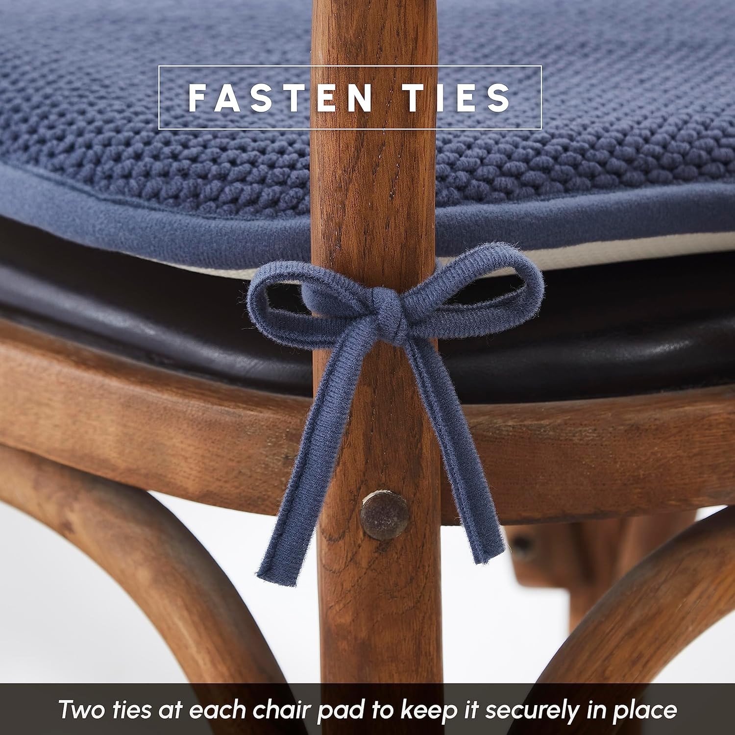 4 Pack Chair Cushion Covers – Skid-Proof Rubber Backing – 16 x 16 Inch – Thick