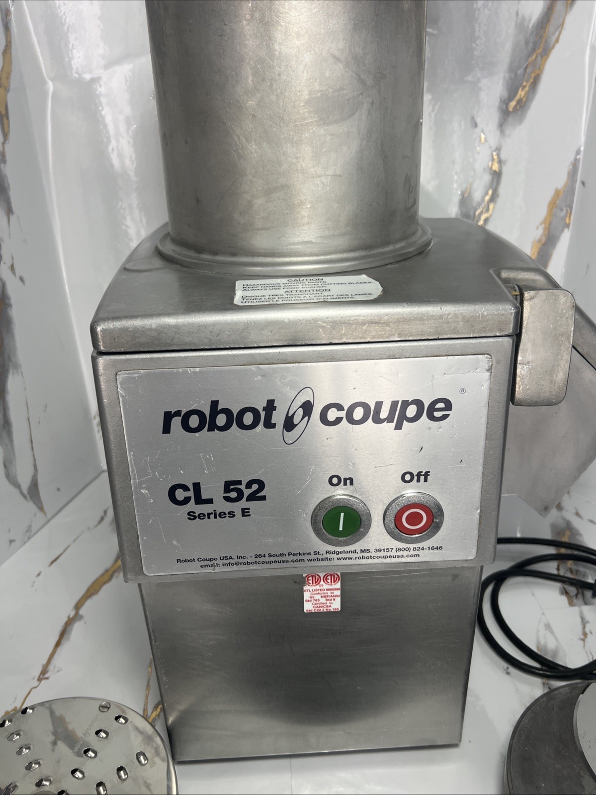 Robot Coupe CL 52 E Series E Continuous Feed Vegetable / Food Processor W/ Discs