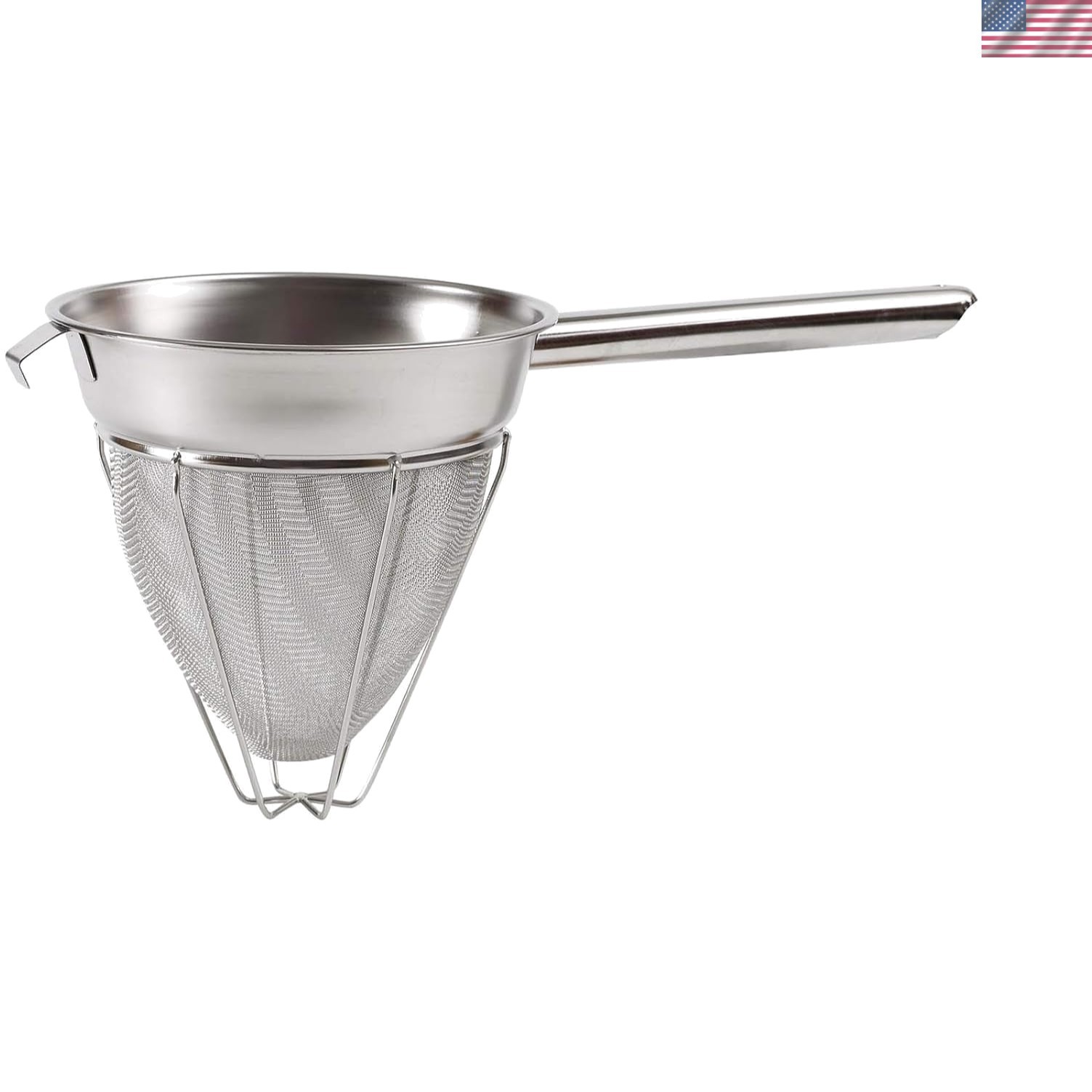 Stainless Steel Reinforced Bouillon Strainer, 8 inch – 1 Each.