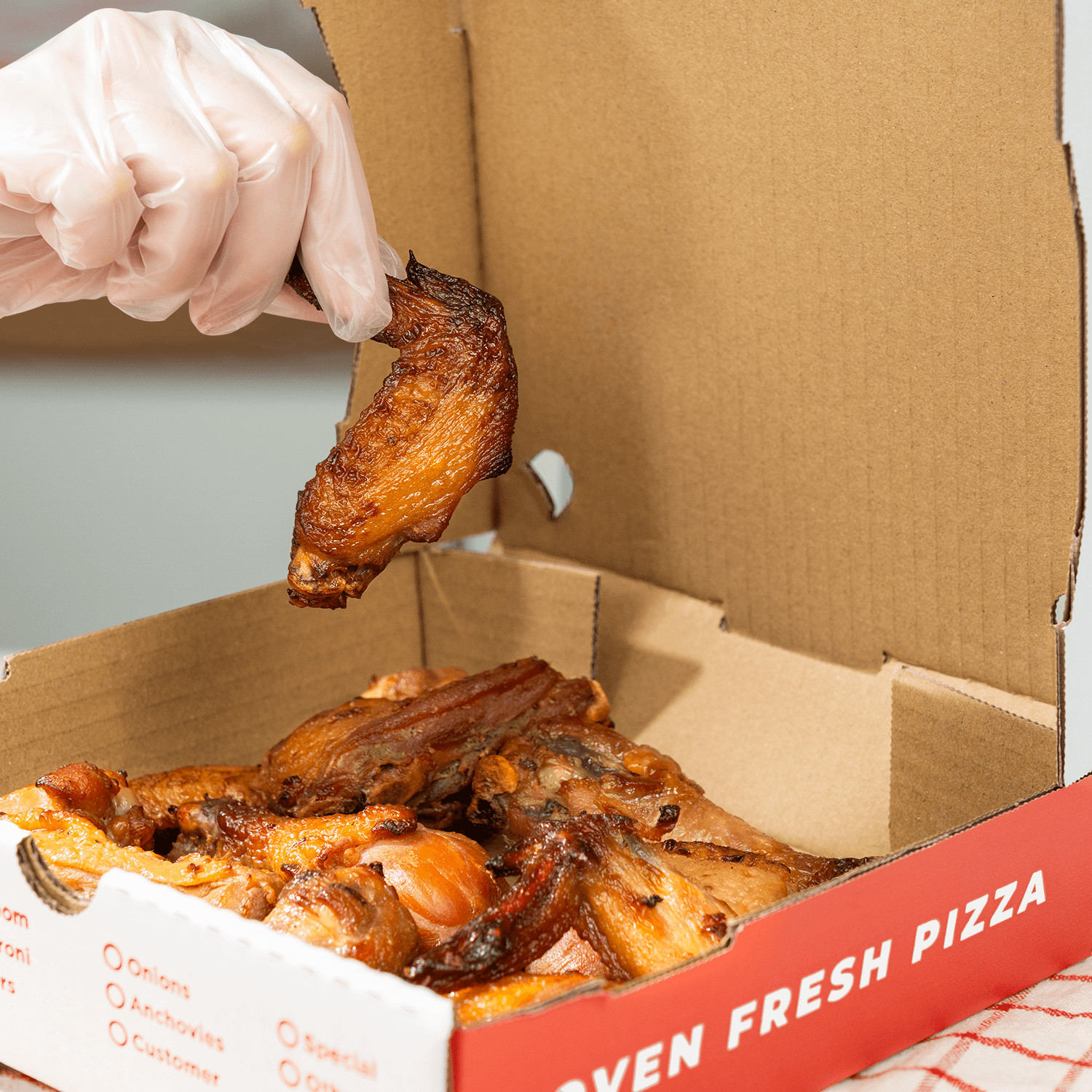 Karat Corrugated Pizza Box, 8»x8»x2», Generic Print – 50 pcs, FP-PBF08WG