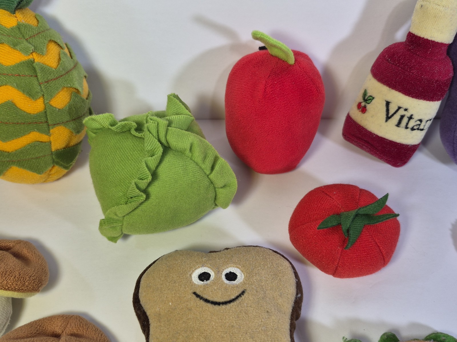 Soft Kids Cloth Fake Food 18 Piece Lot – Childrens Toy