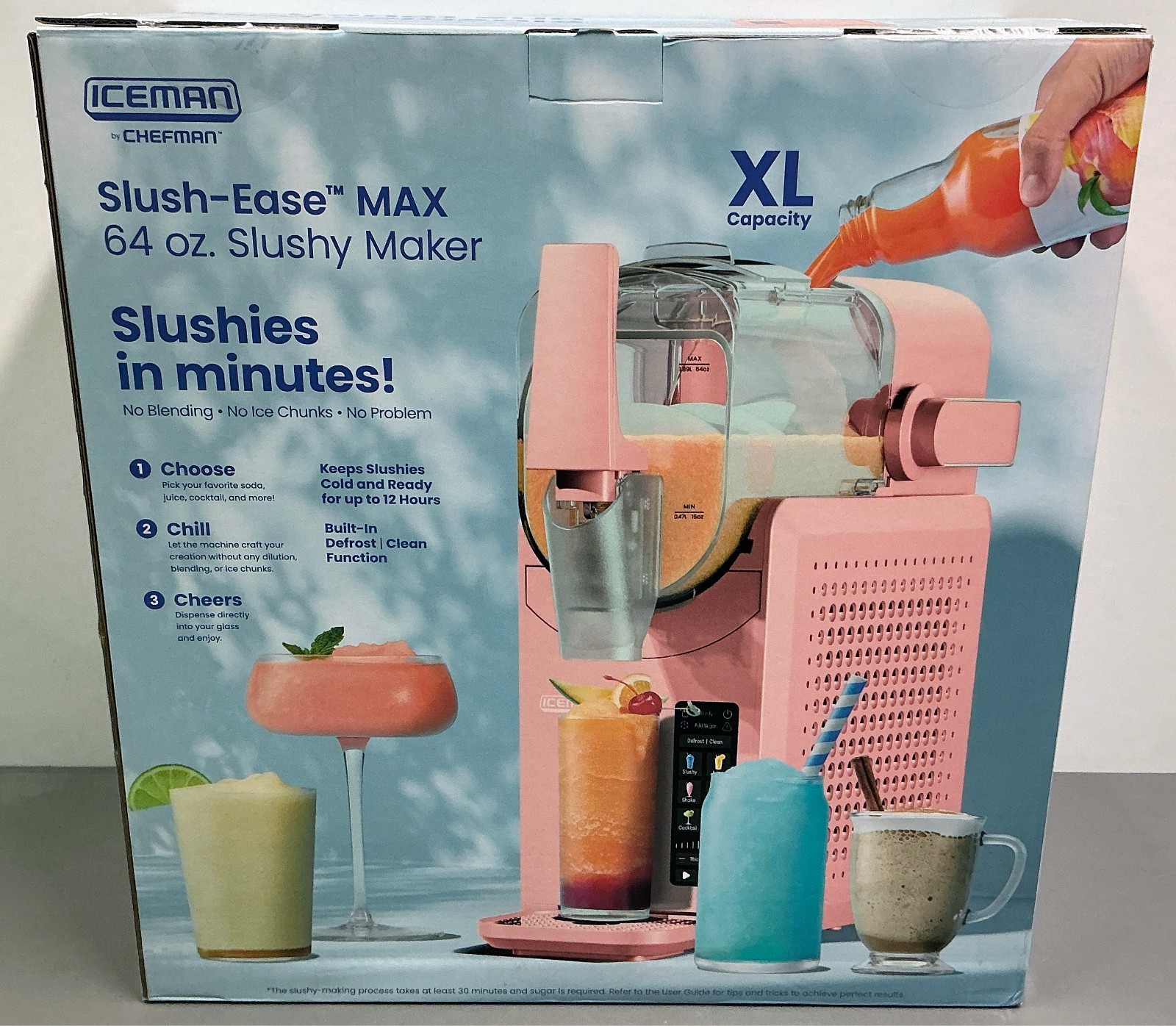 Iceman by Chefman Slush-Ease 88 oz. Total / 64 oz. Drink Capacity Slushy Maker