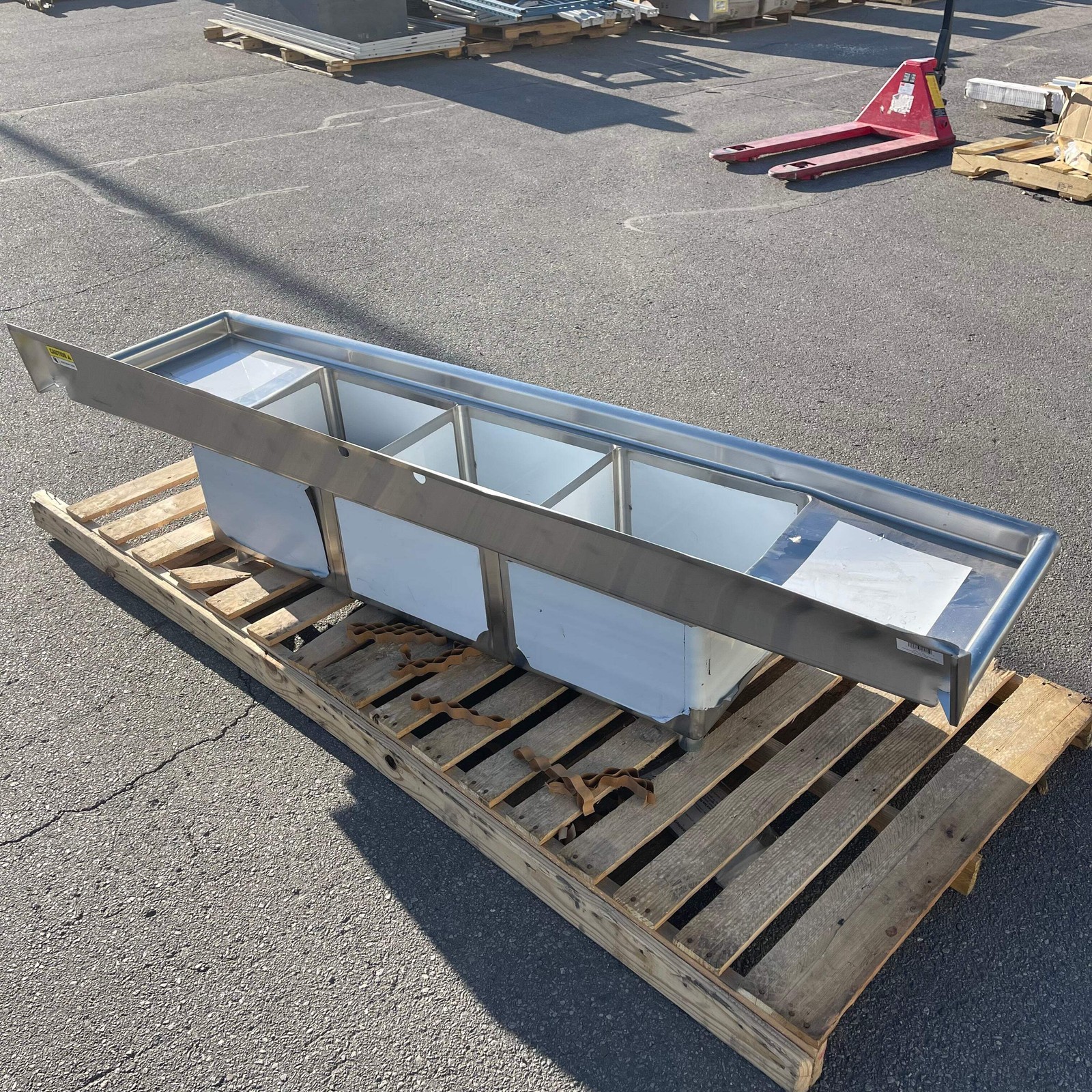 Z@ STEELTON Commercial 3 Compartment Sink 90” 18-gauge Stainless Steel 522CS3181