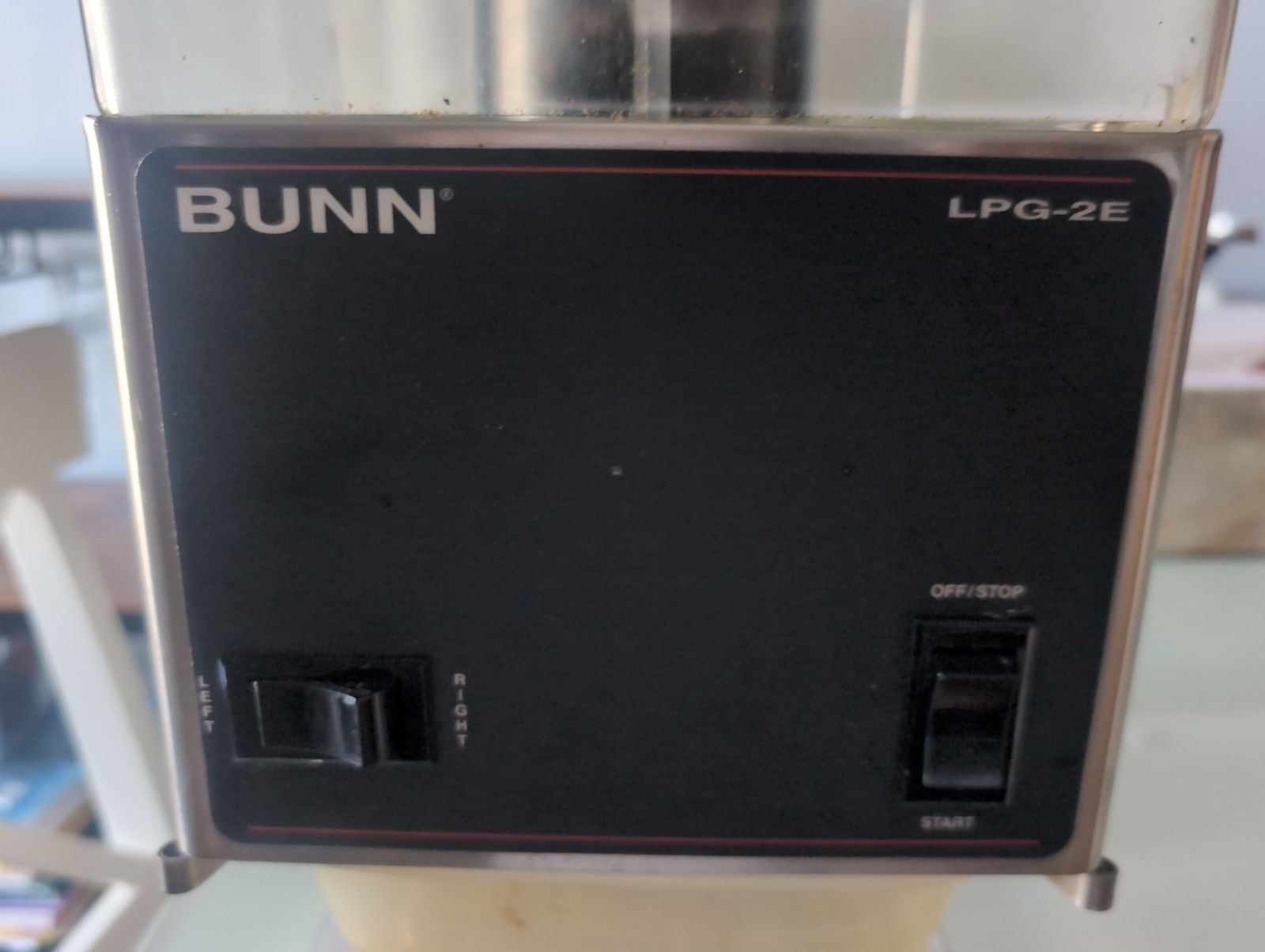 BUNN LPG-2E Commercial Coffee Grinder Dual Hopper P/N 26800.0000