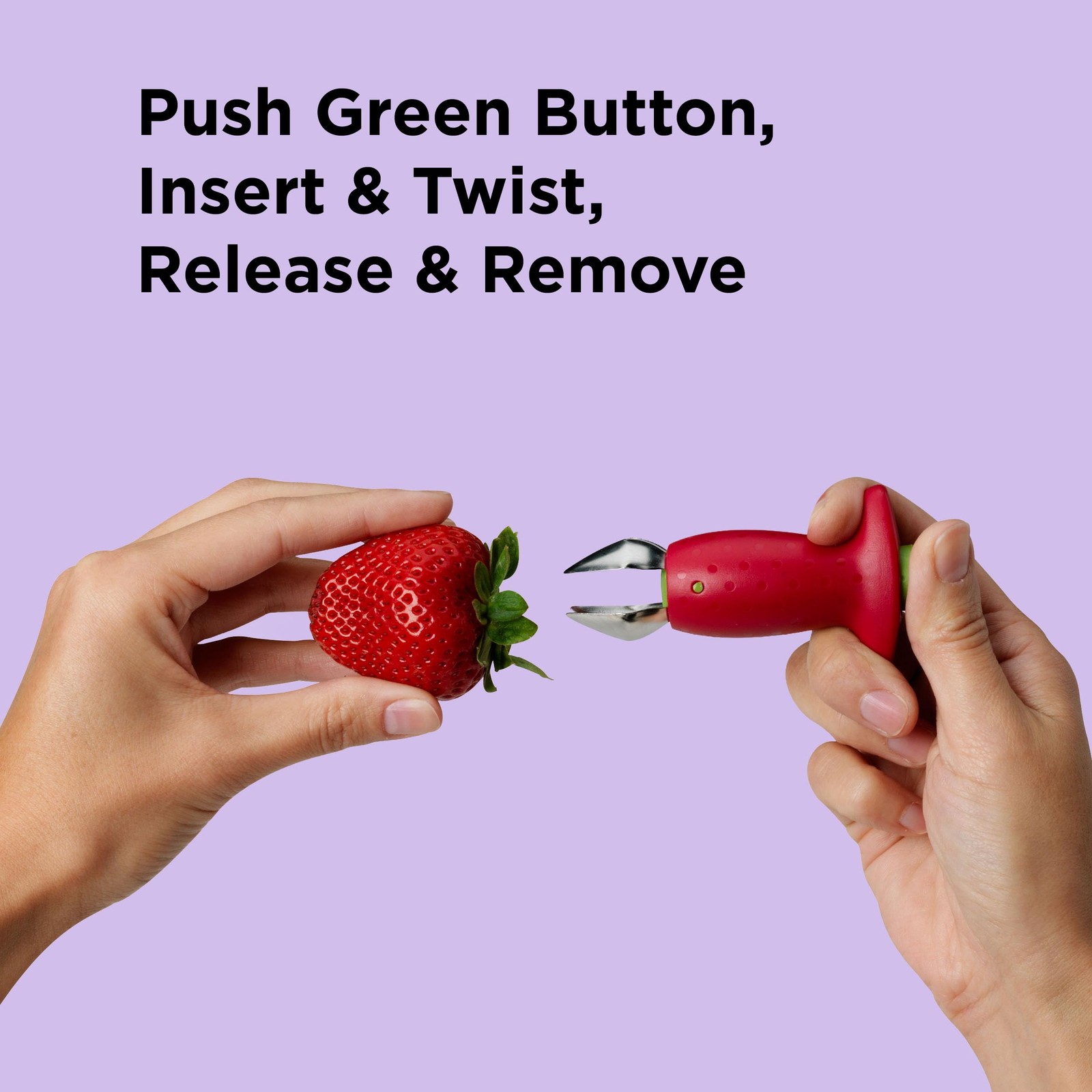 Chef’n Original Stem Gem Strawberry Huller, Red/Green – 102-138-005