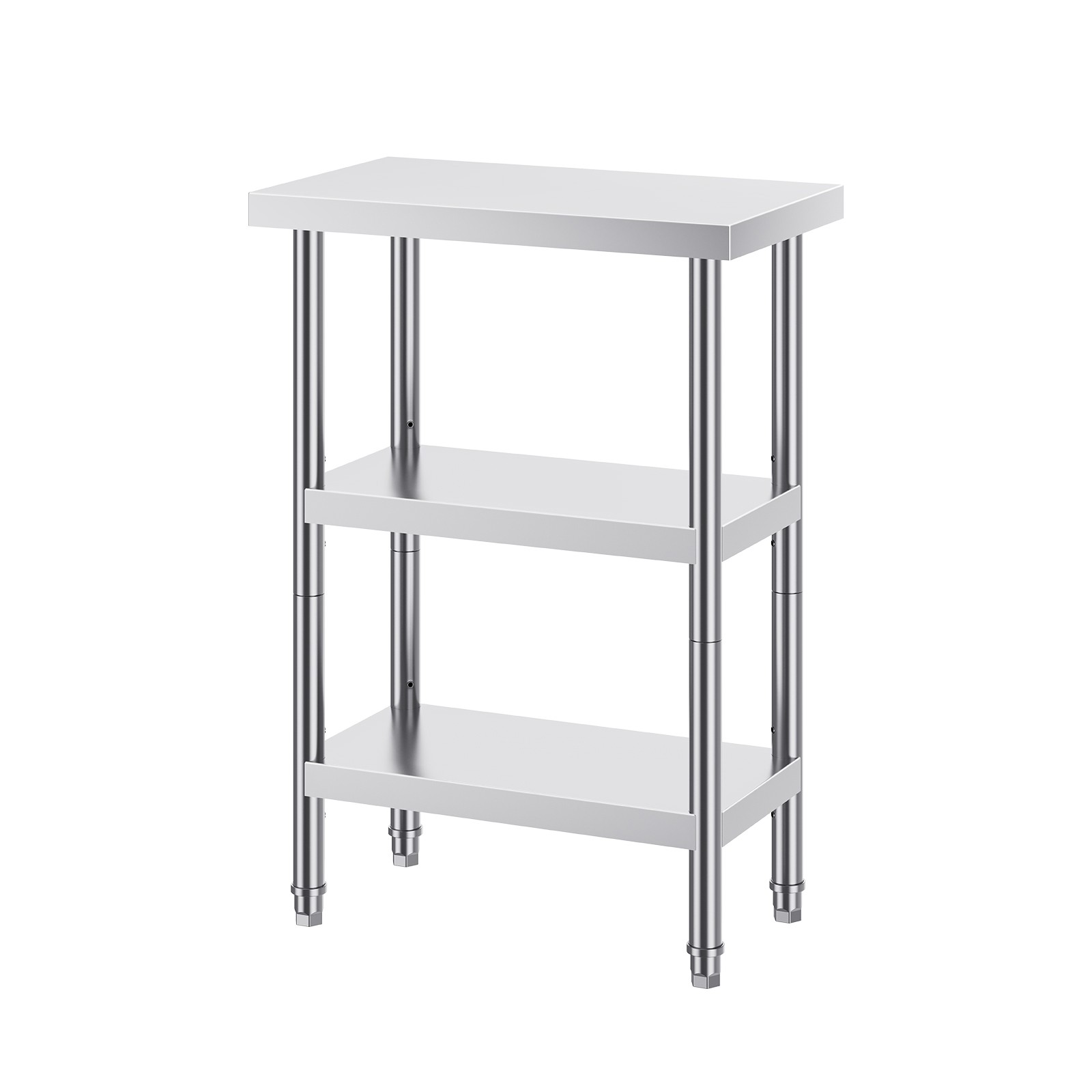 VEVOR Stainless Steel Food Prep Table Commercial Kitchen 14*24/18*48/14*60 in