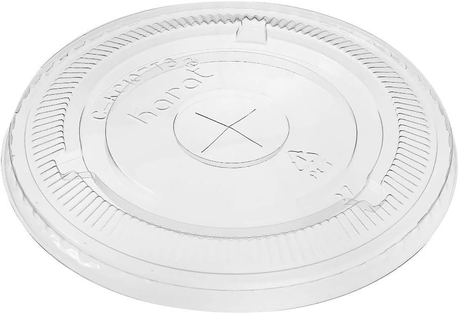C-KCL1045 PET Flat Lid Fits 32 oz 104.5mm Diameter PP/Paper Cold Cup Pack of