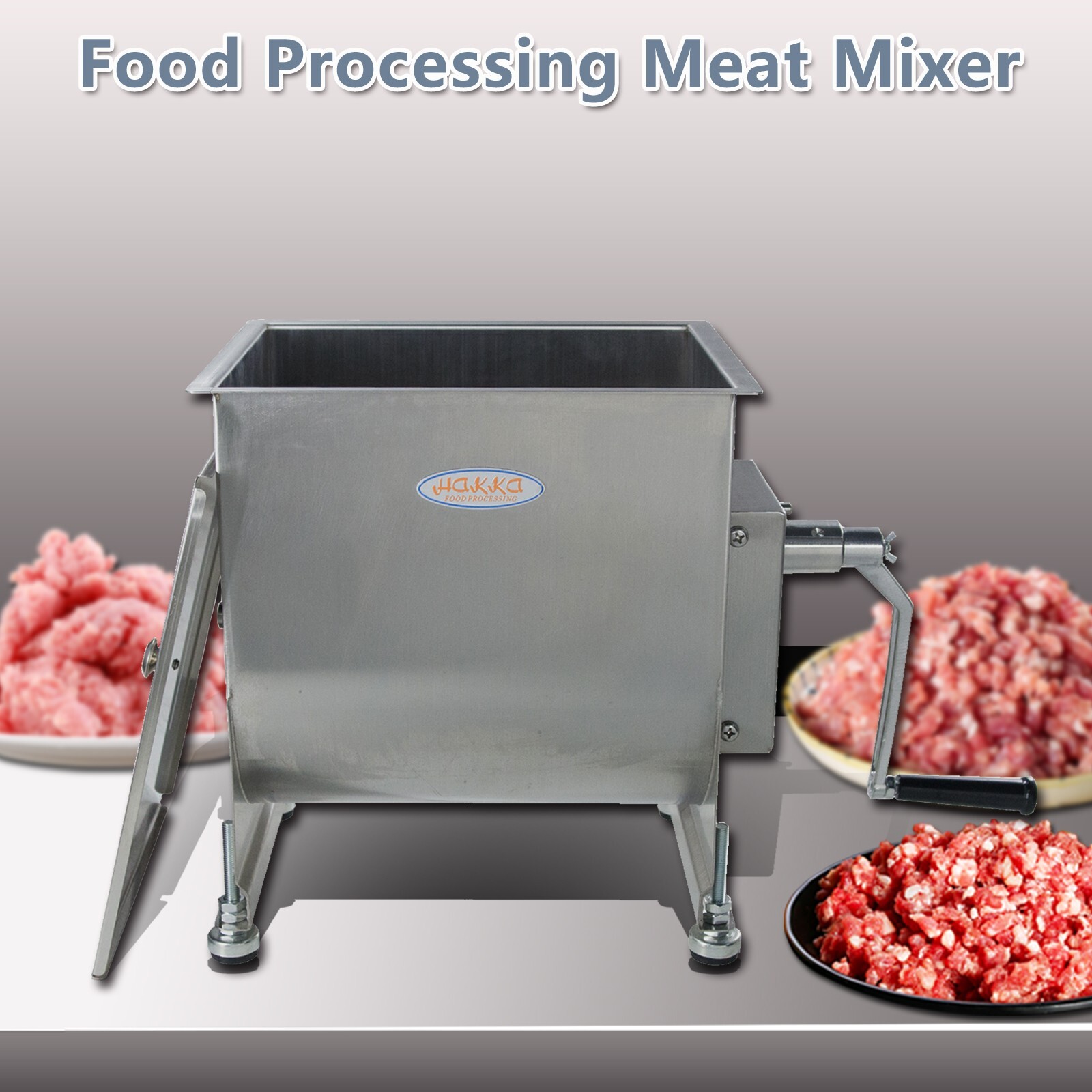 New Hakka 15L/30Lbs Meat Mixer Stainless Steel Hopper Commercial Food Mixer