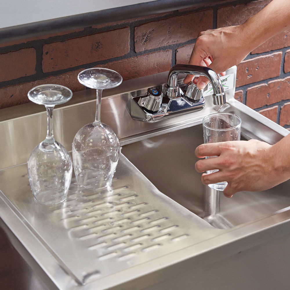 NEW 1 Bowl Underbar Stainless Steel Hand Wash Sink LEFT Drainboard Commercial