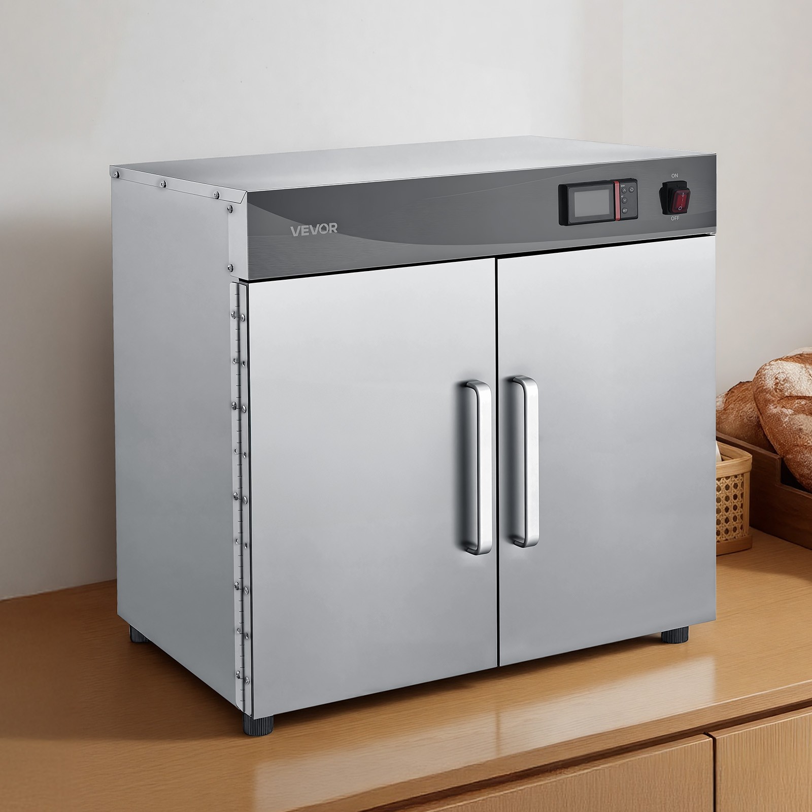 VEVOR Electric Hot Box Food Warmer 4-Tier Food Warming Cabinet Double Doors