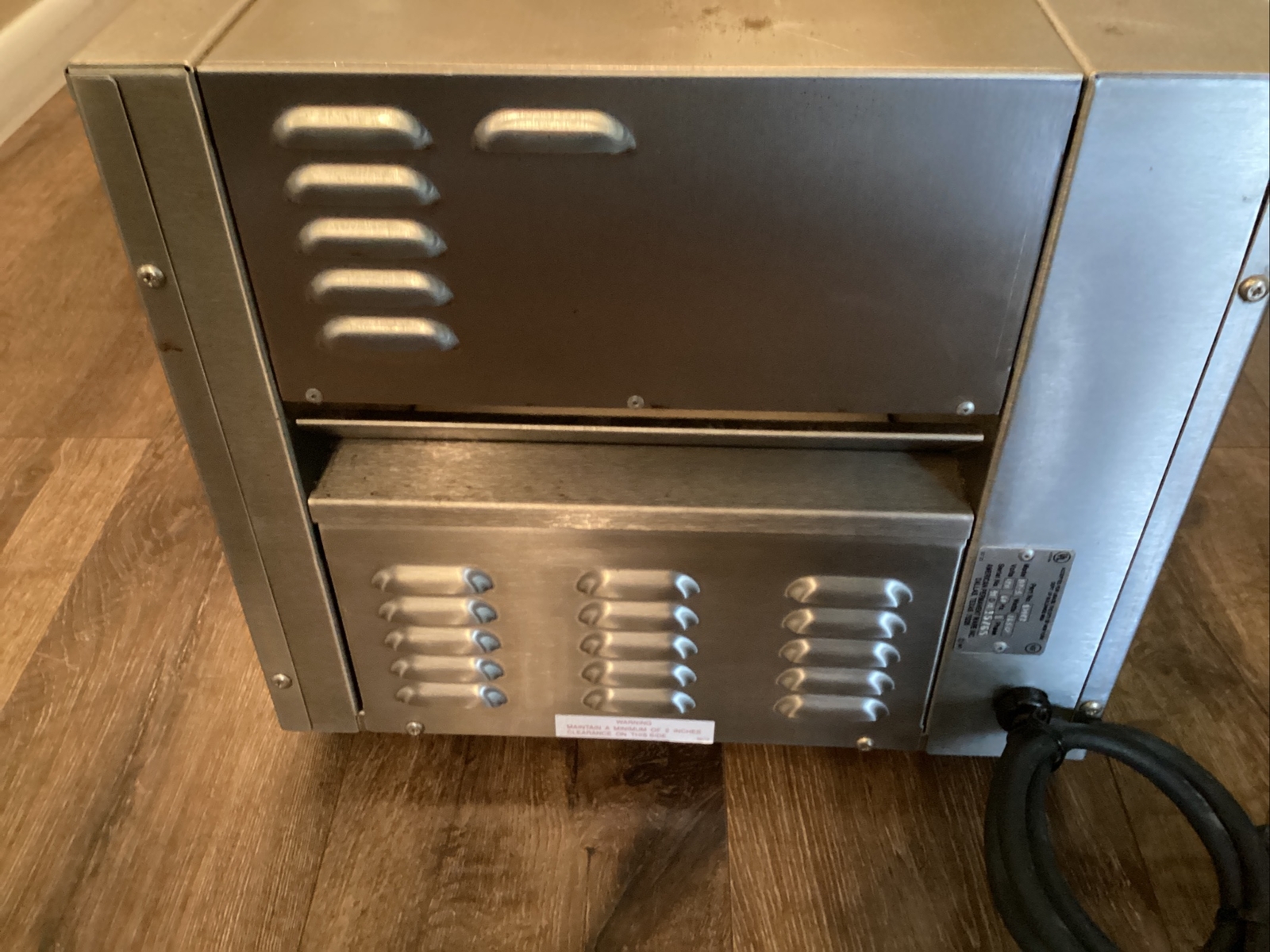 APW WYOTT AT-5 CONVEYOR TOASTER 120V 1650 ELECTRIC COMMERCIAL COUNTERTOP